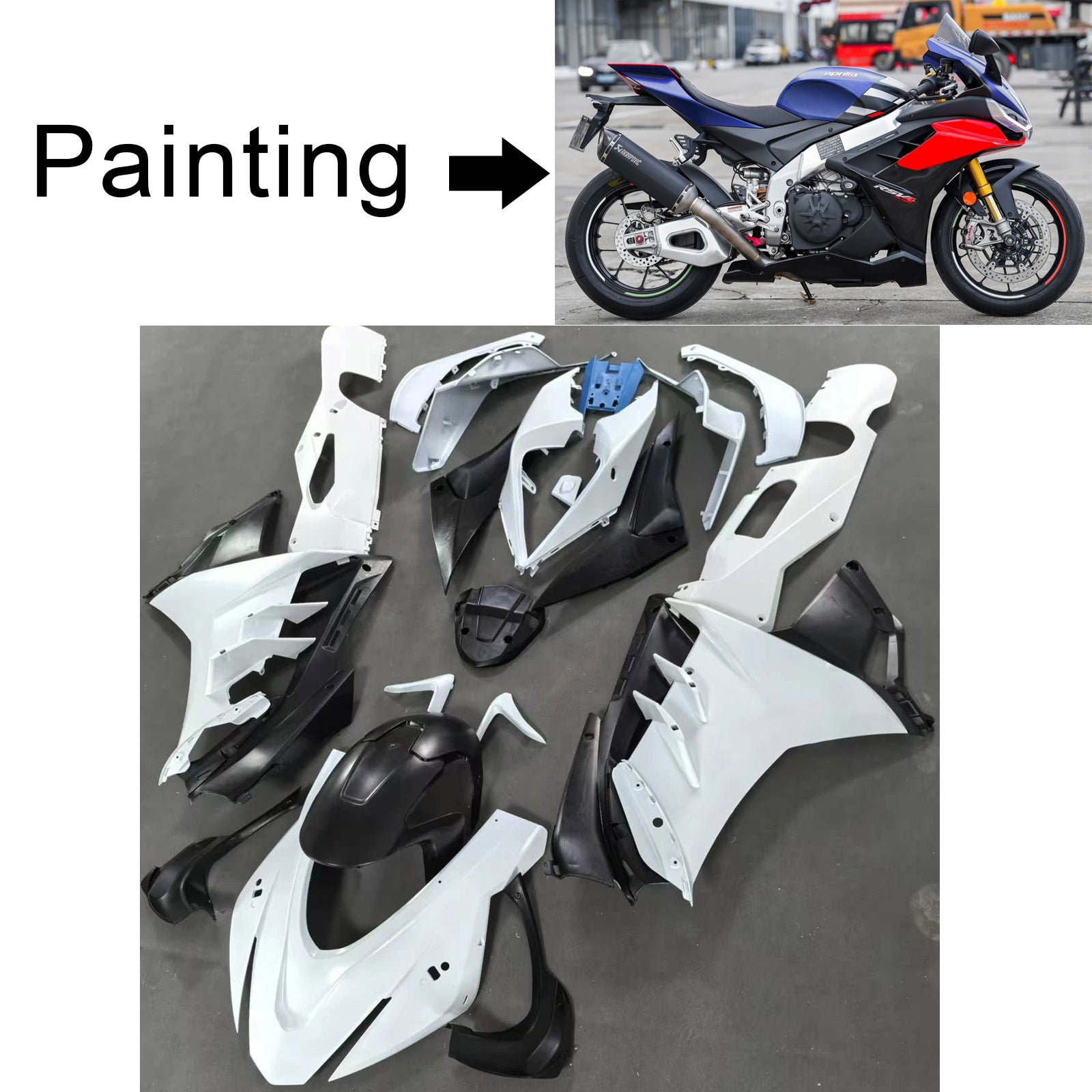 2022-2024 Aprilia RSV4 1100 Injection Fairing Kit Bodywork Plastic