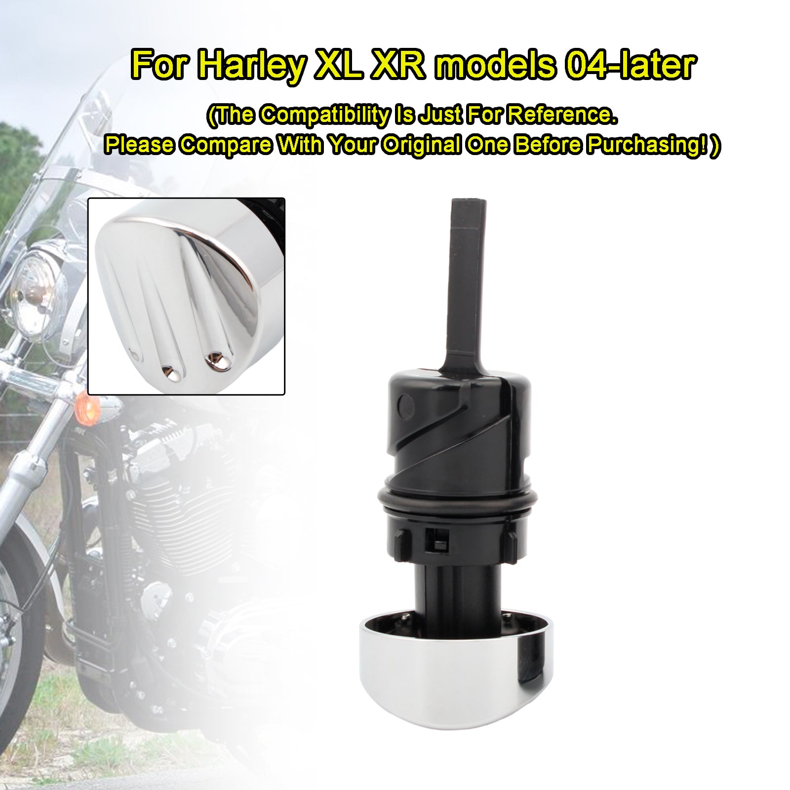 Oliepeilstok Tankdop Plug Voor Sportster XL883 XL1200 2004-2016