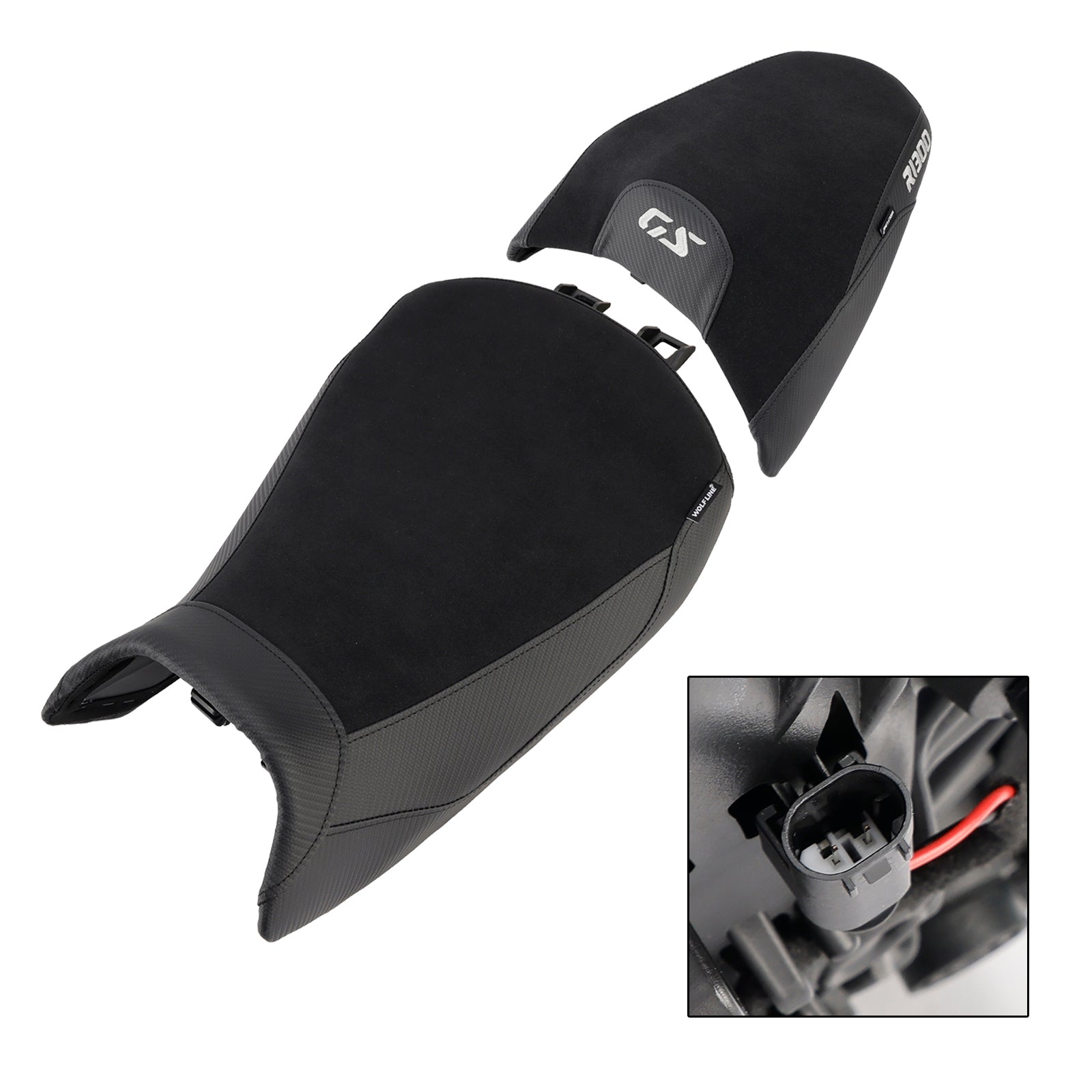 Lower Front W/ Rear Seat Driver Pillion Black For Bmw R1300Gs R 1300 Gs 24-25