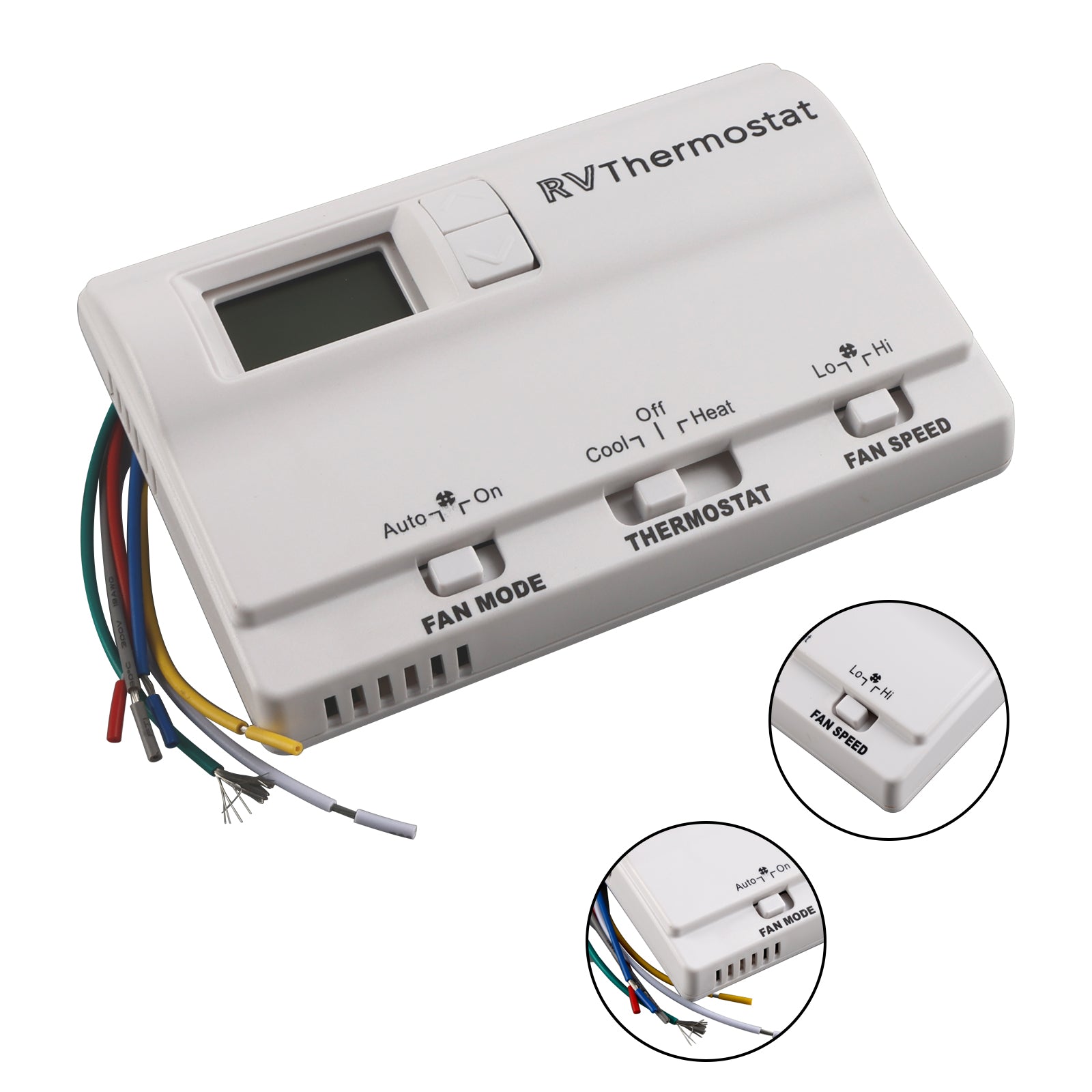 Heat/Cool Digital Thermostat Replacement Compatible with Coleman 83303362 White