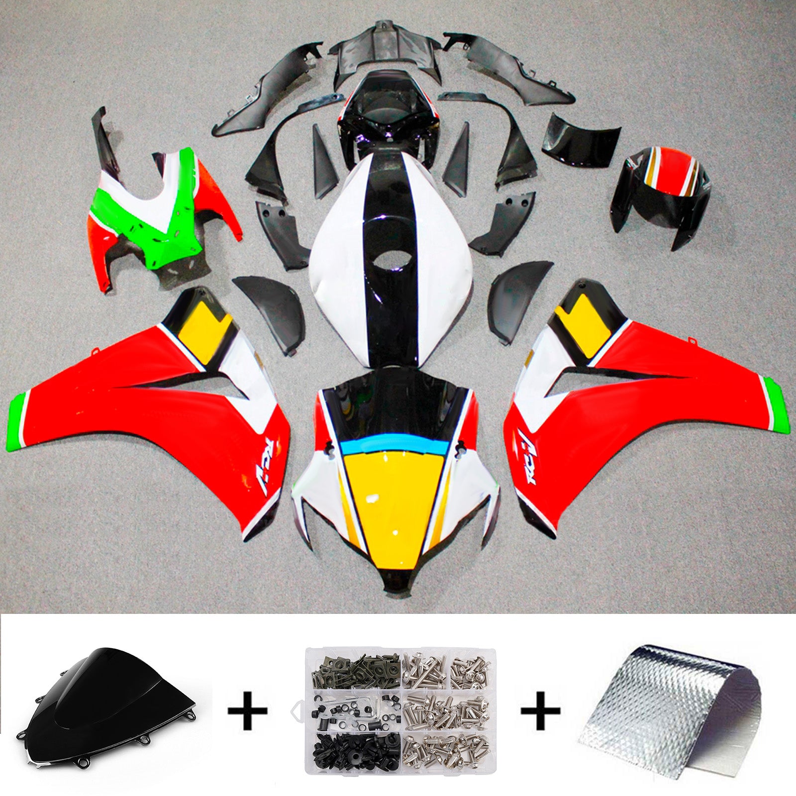 Injection Fairing Kit Bodywork Plastic ABS For Honda CBR1000RR 2008-2011