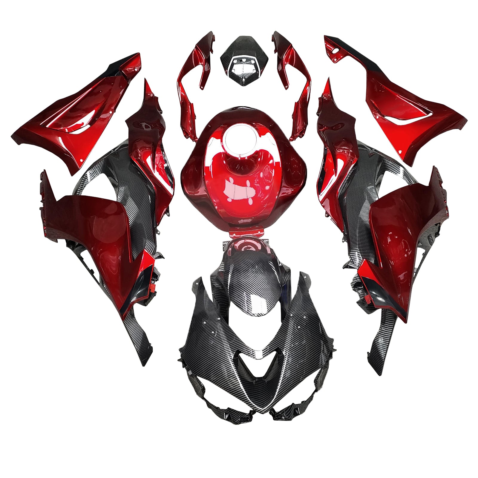 Injeksjon Fairing Kit Bodywork Plast Abs Fit for Kawasaki ZX-6R 2024-2025