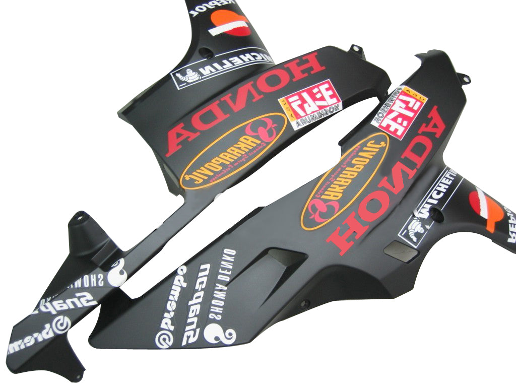 2007-2008 Honda CBR 600 RR Black Valentino Rossi Racing Fairings Generic