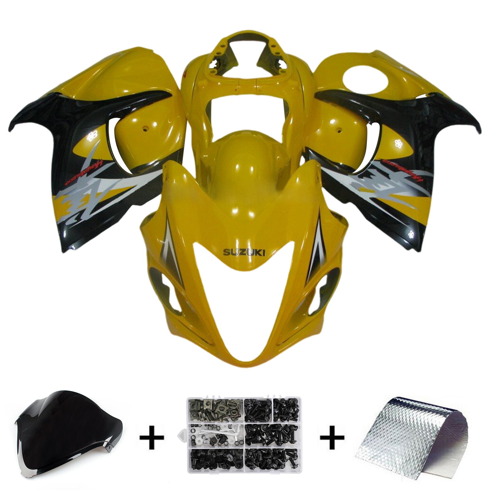 Kit de carénage d'injection Suzuki Hayabusa GSX1300R 2008-2020, carrosserie en plastique ABS