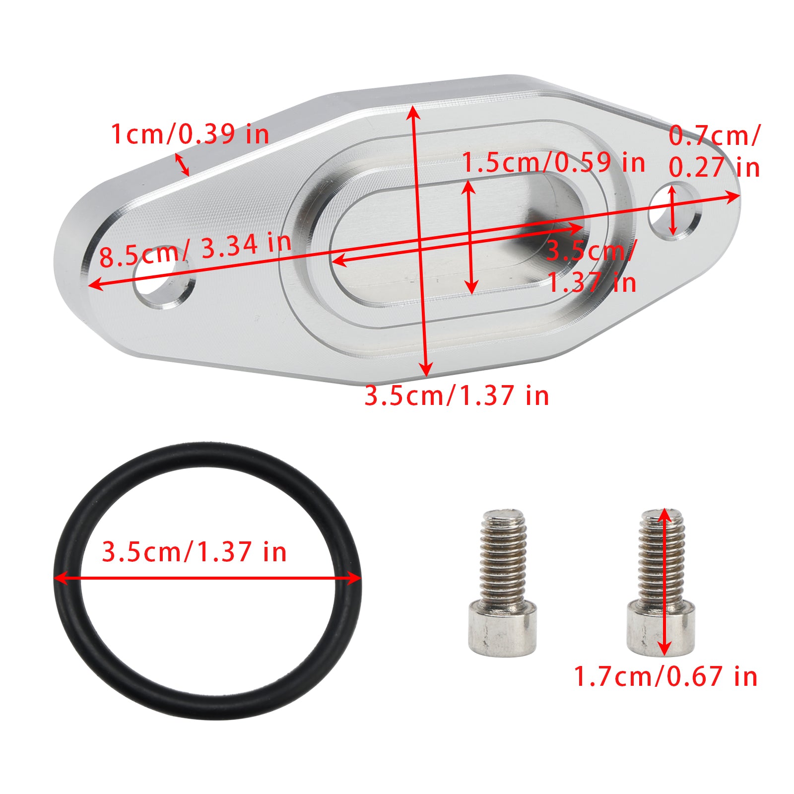 Gen 5 LT Oliekoeler-bypassplaat 5,3L 6,2L LT1 LT4 L83 L86 L87 L84 L8T Blokkeren