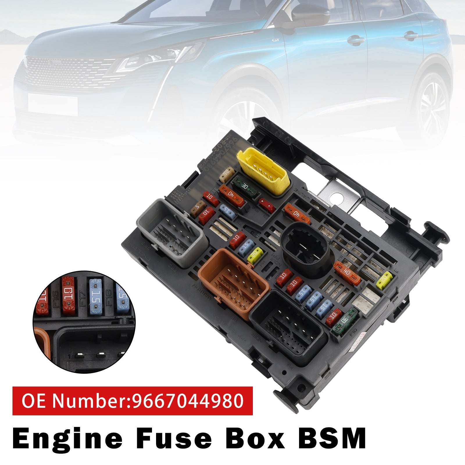 For Citroen C4 Picasso C5 III C6 Engine Fuse Box BSM