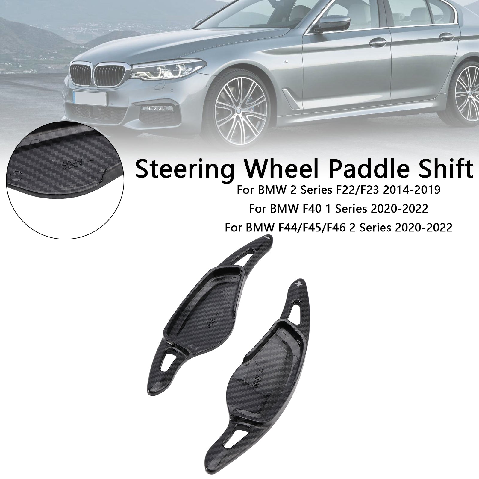 Carbon Look Stuurwiel Paddle Shifter Fit BMW 3 4 5 G20 G22 G30 2018+