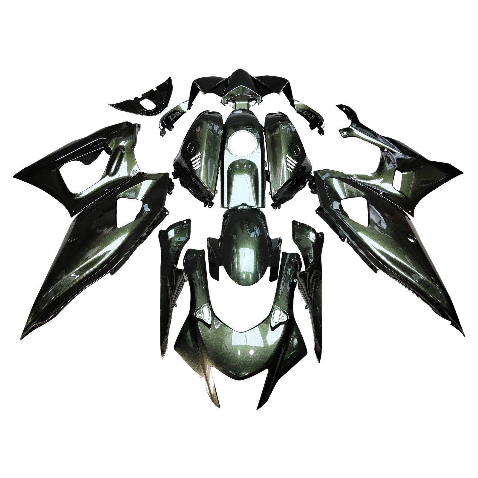 Kit de carenado de inyección, carrocería de plástico ABS apto para Yamaha YZF-R7 2021-2025