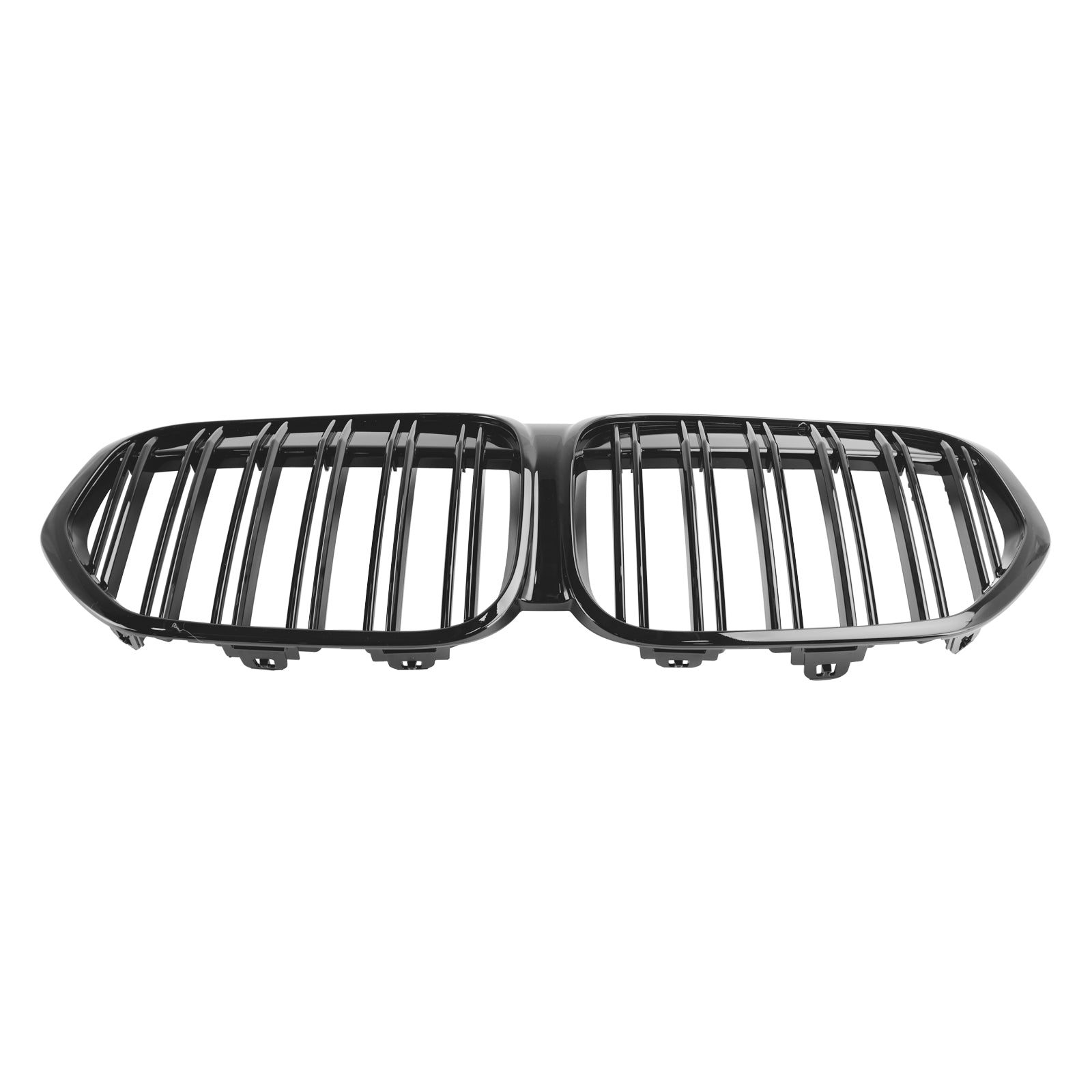 2019-2021 BMW X1 F48 F49 Grille de calandre avant noire brillante à double lamelles