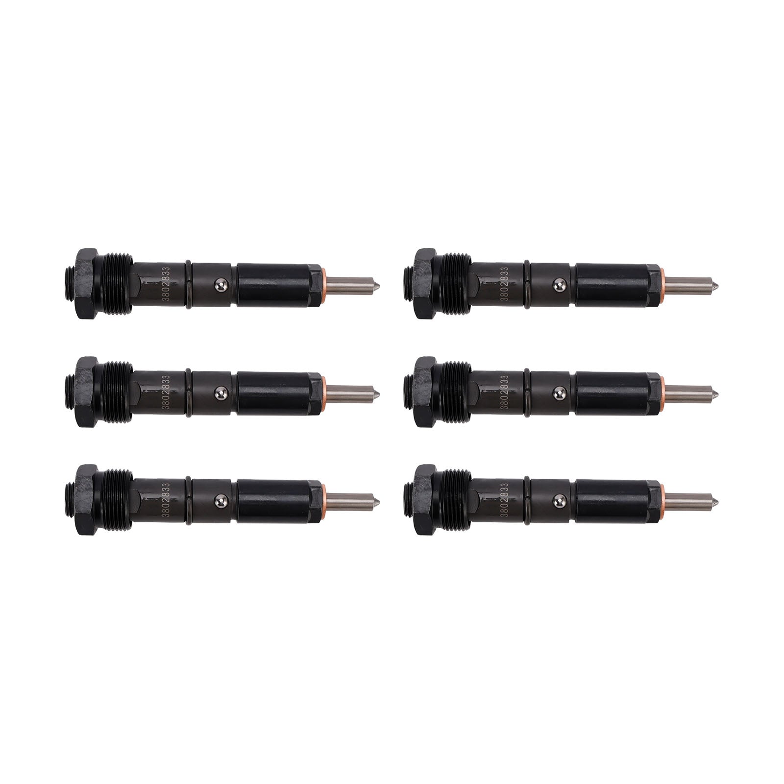 6PC 3865968 Fuel Injectors 3802833 For Cummins Marine Injector 6BTA 5.9L