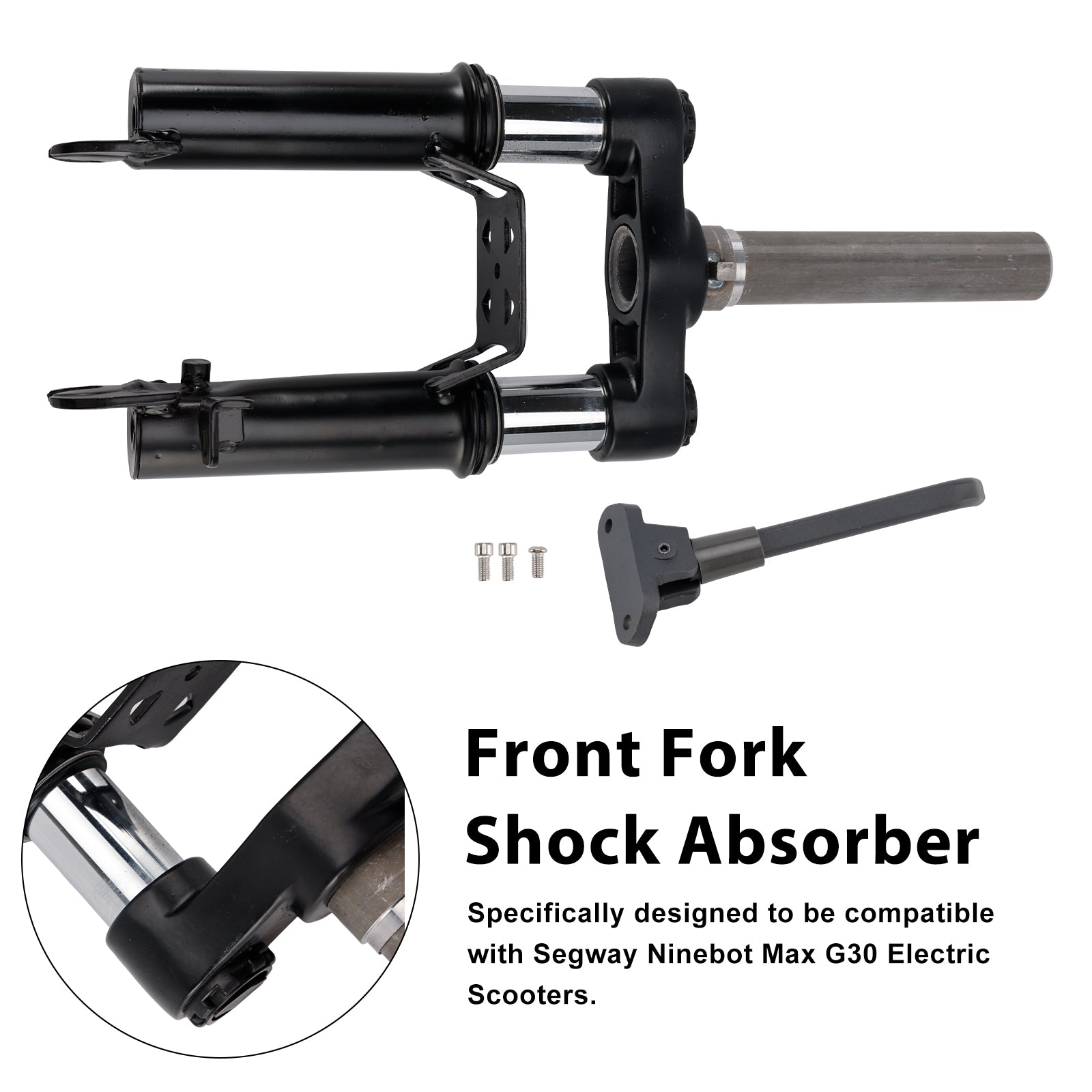 Voorvorkschokdemper met voetstandaard voor Ninebot Max G30 e-scooters