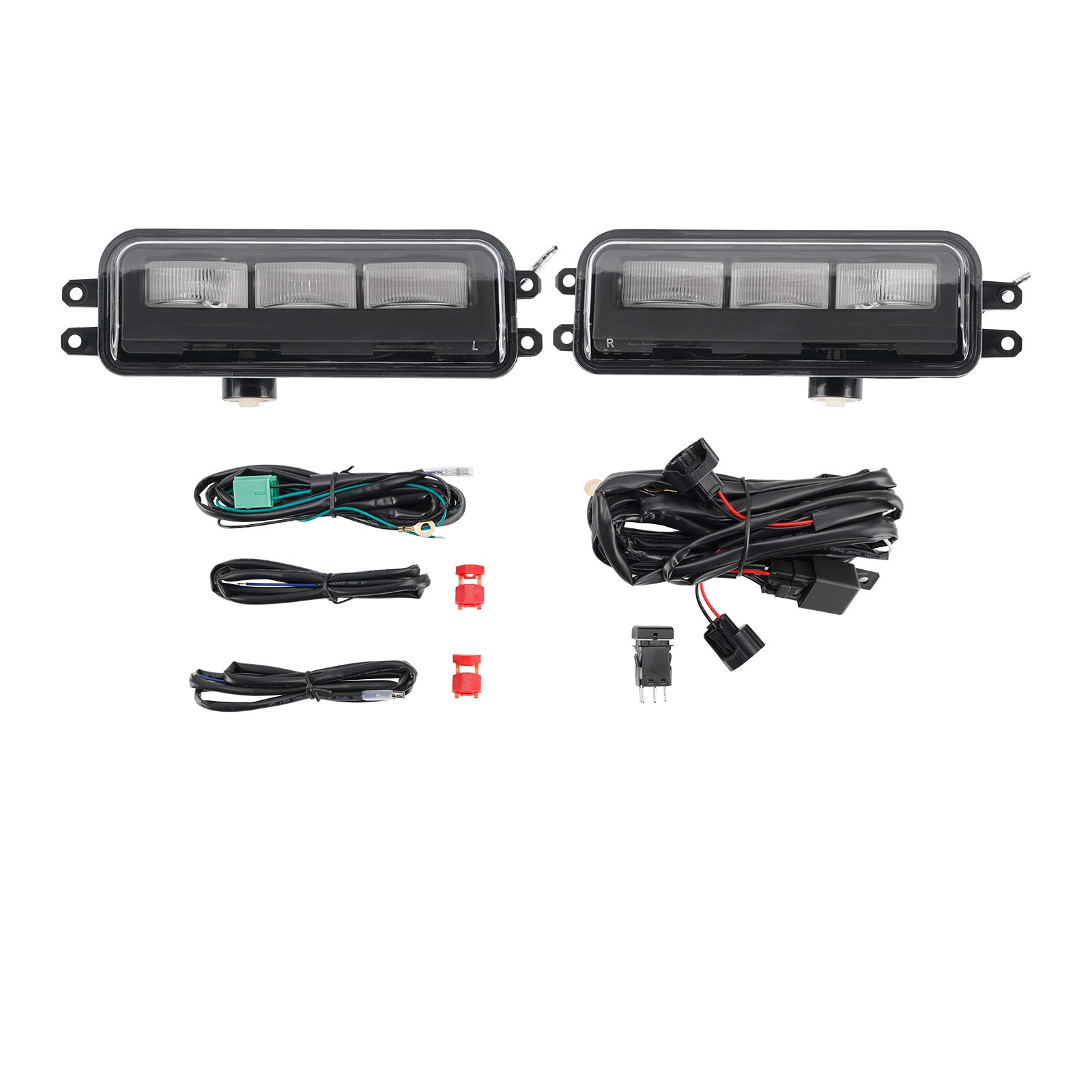 2024-2025 Toyota Tacoma LED främre stötfångare Dimljuslampa + kabelnät