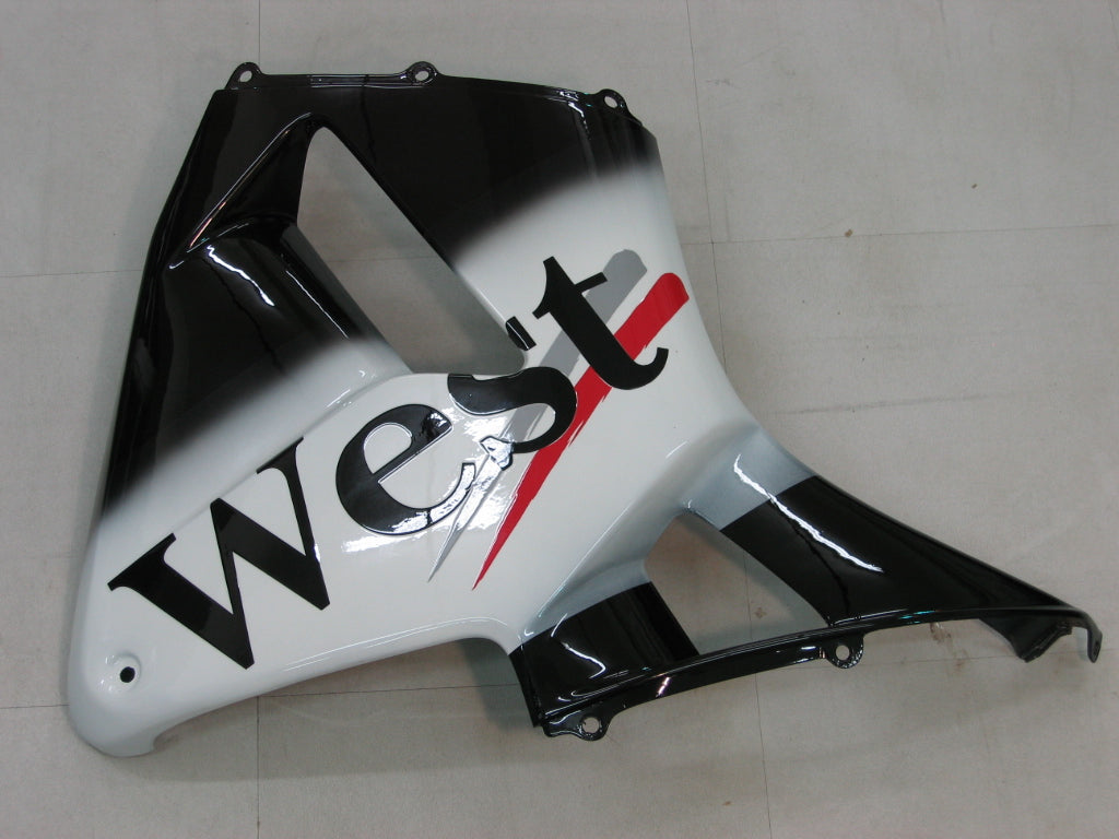 2005-2006 Honda CBR 600 RR Black West Racing Fairings Generic