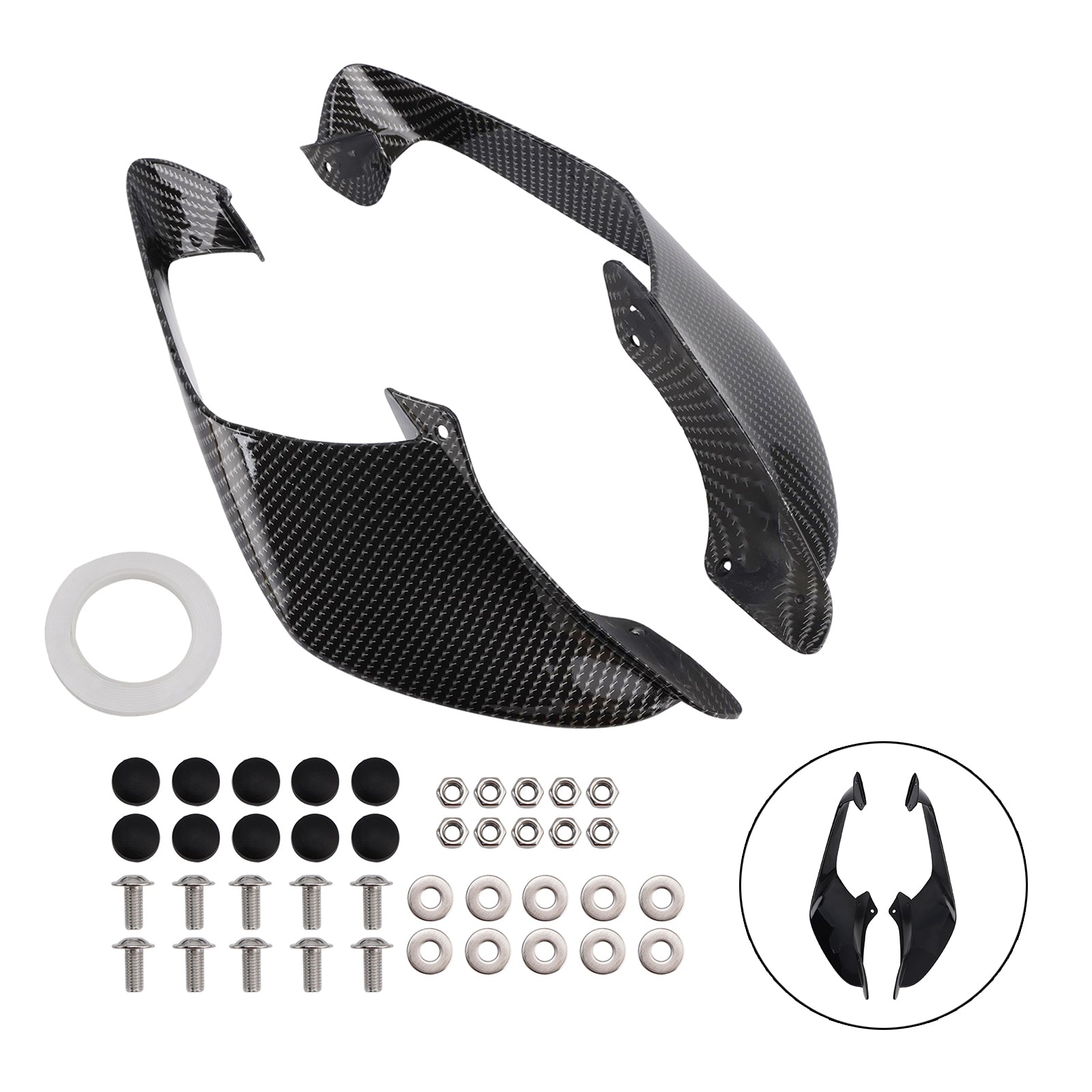 2021-2024 Yamaha YZF R1 R1M ailes latérales avant ailes becquet carénage