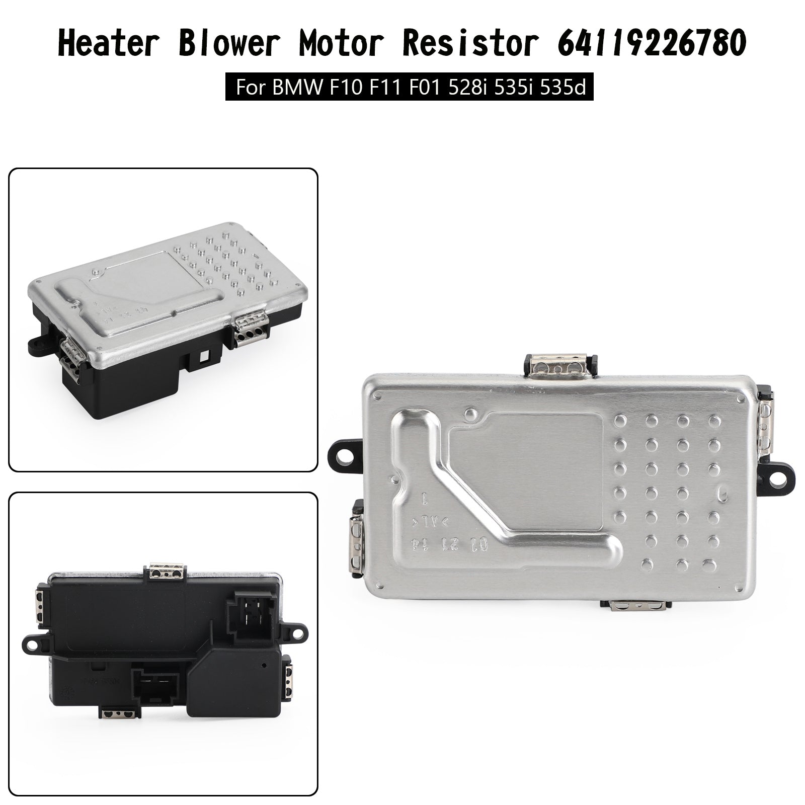 2014-2015 BMW 640i xDrive Base Coupe 2-Door Heater Blower Motor Resistor 64119226780 Generic