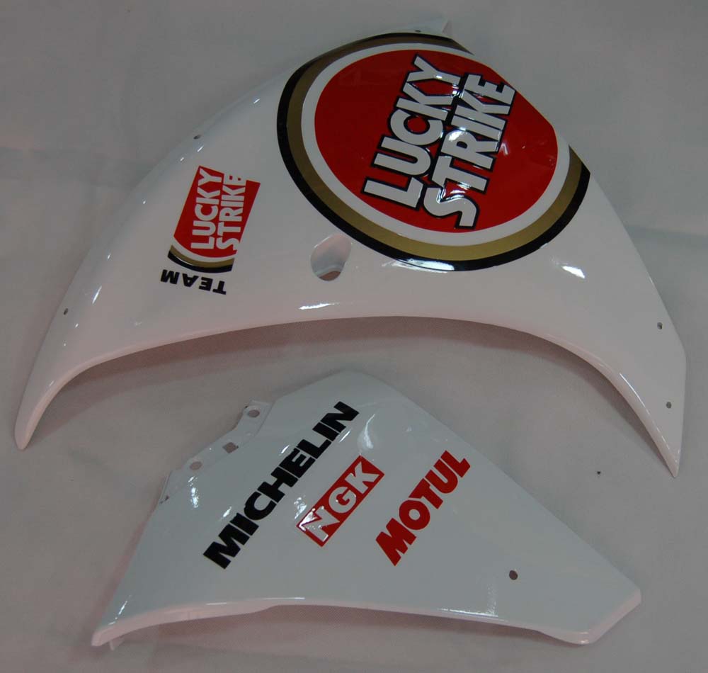 2009-2011 Yamaha YZF-R1 White Red Lucky Strike Racing Fairings Generic