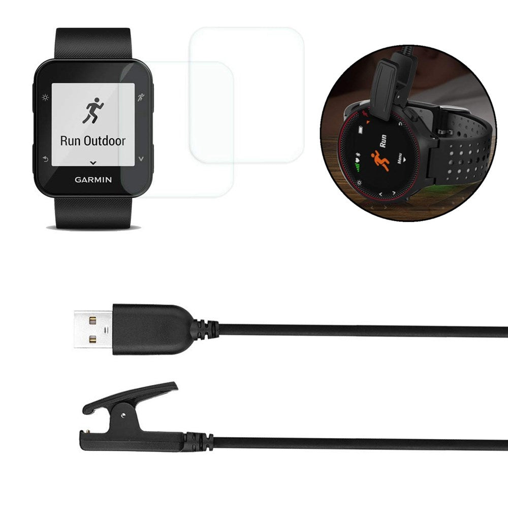 Ancable oplaadkabel voor Garmin Forerunner 235, Garmin horlogeoplader voor Lily Forerunner 35 35J 230 235 630 645 Music 735XT, Approach G10 S20, Vivomove HR, ForeAthlete 35J