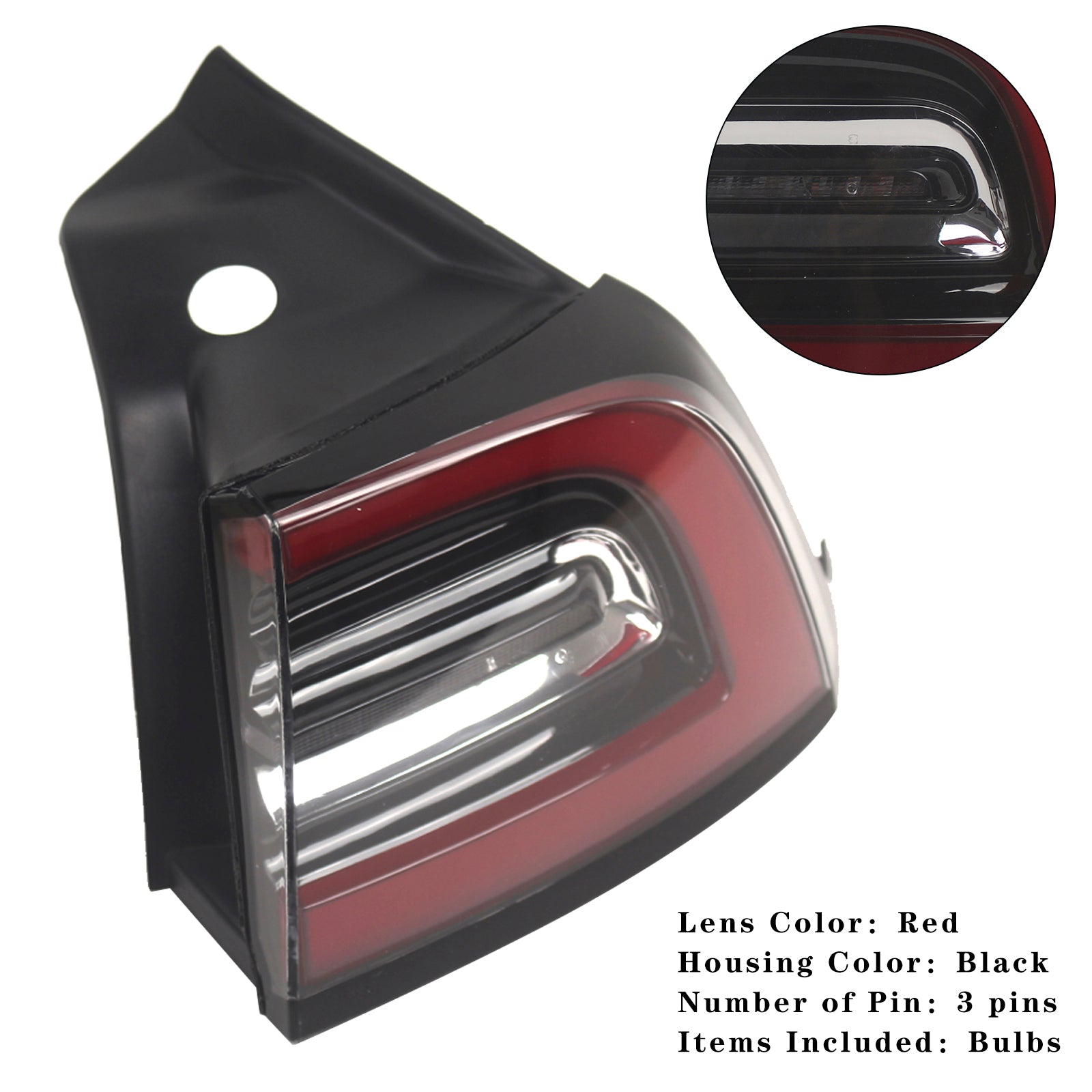 2017-2023 Tesla Model 3 pravá zadná žiarovka LED svetlo vonkajšie 1077398-00