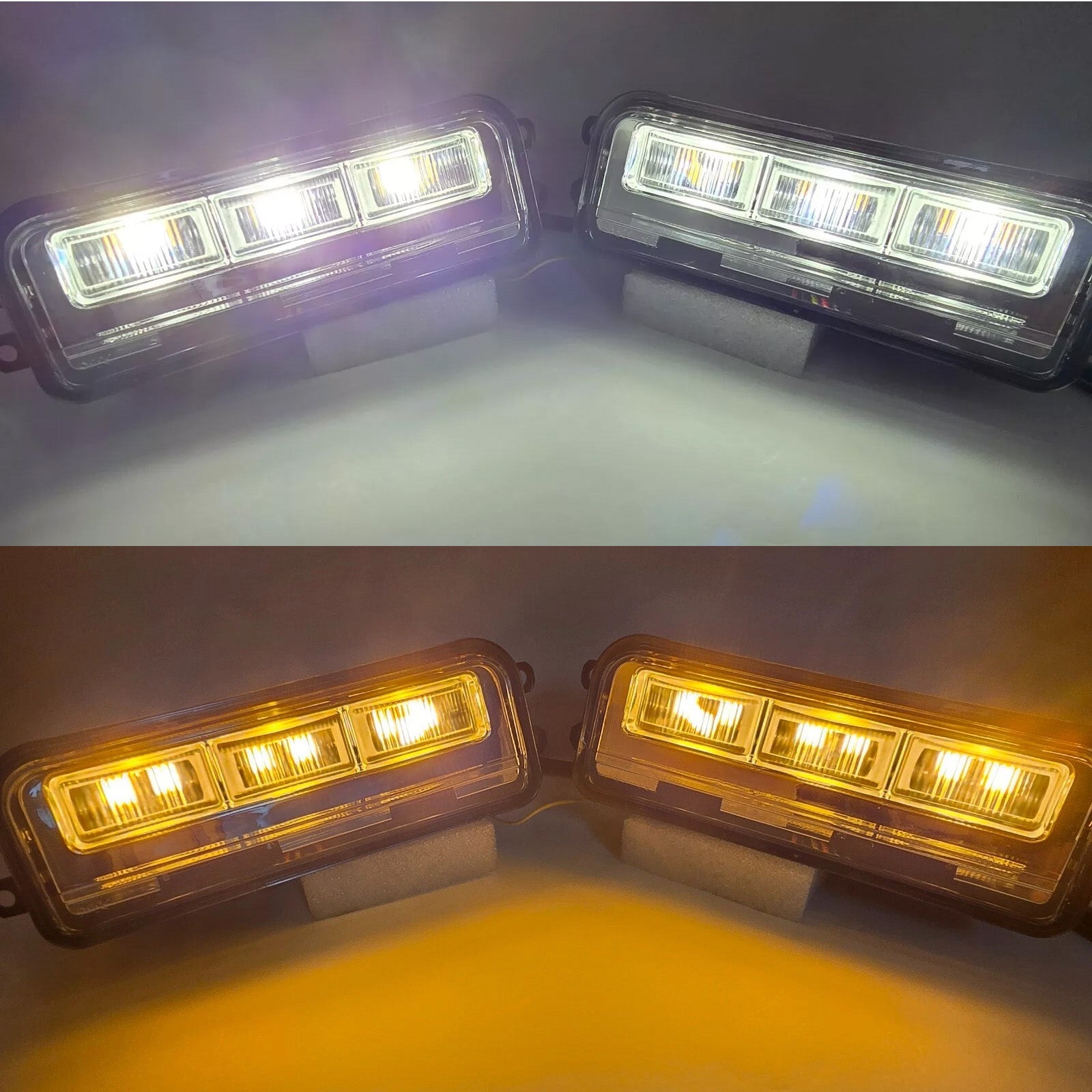 2024-2025 Toyota Tacoma LED främre stötfångare Dimljuslampa + kabelnät