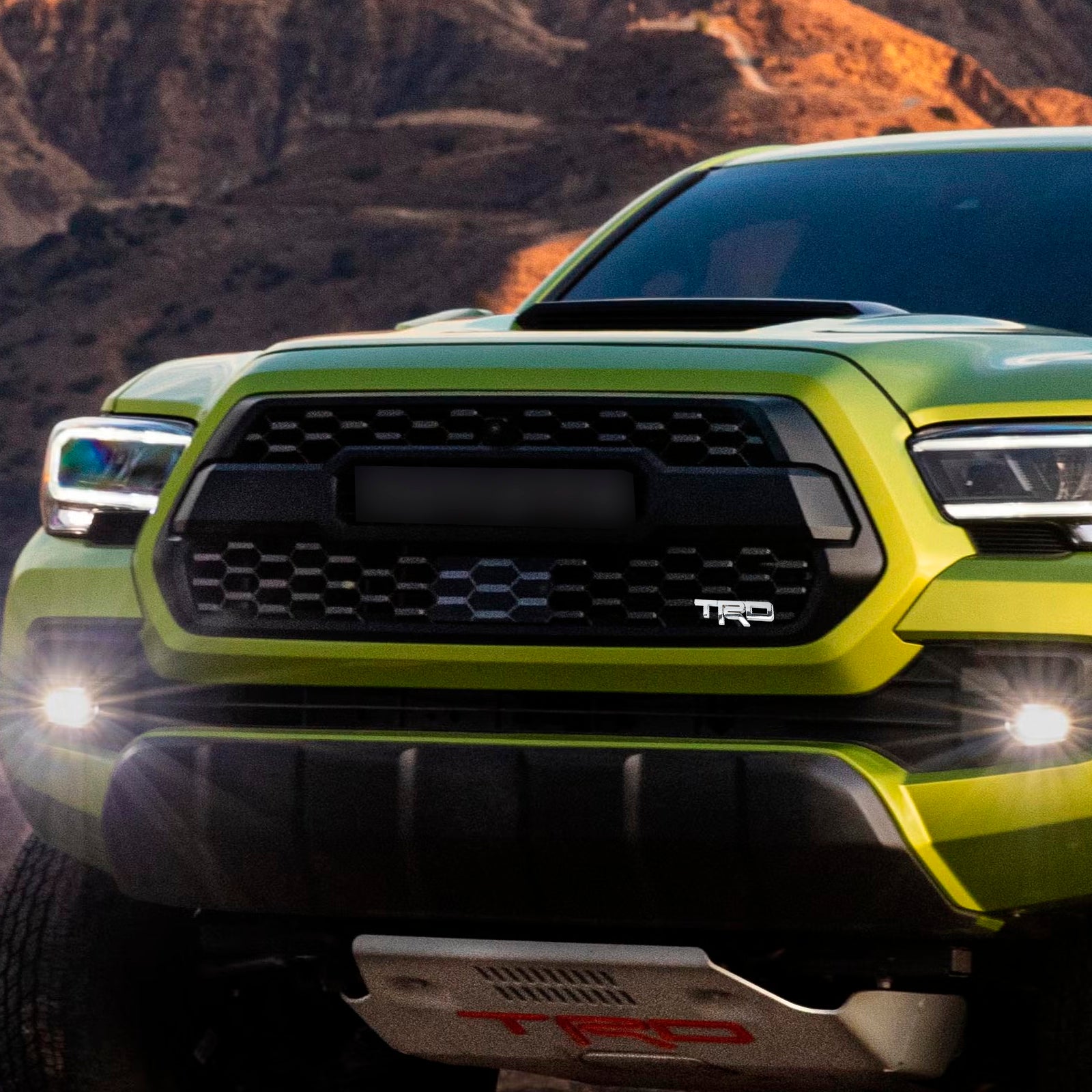 Zilver TRD Grille Badge-embleem voor Tacoma Tundra 4Runner