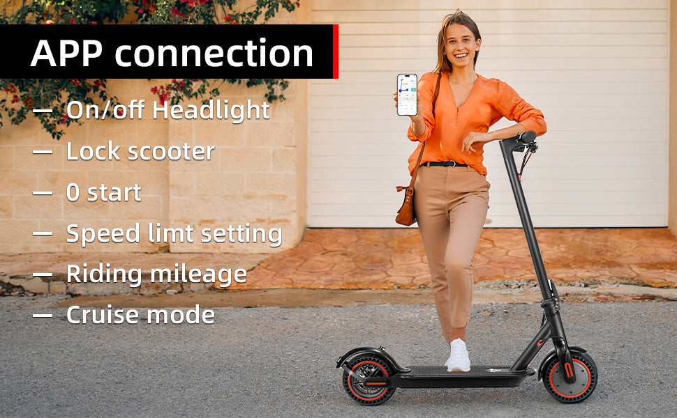 35KM 8.5" Folding Electric Scooter With app 350W Range 25km/h City Commute