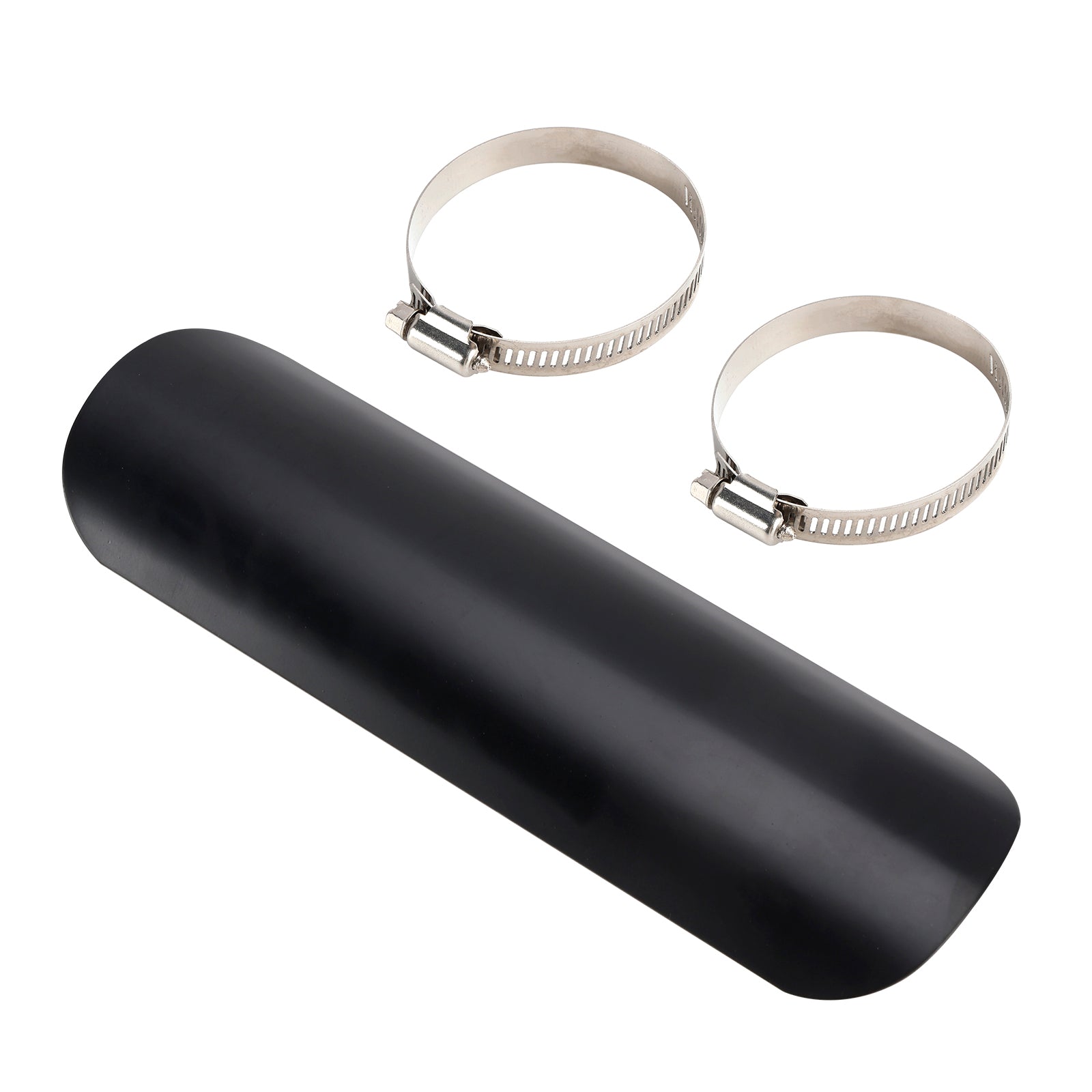 Oceľový výfukový tlmič potrubie Teplo deflektor chróm pre motocykel Secootter zatemnený