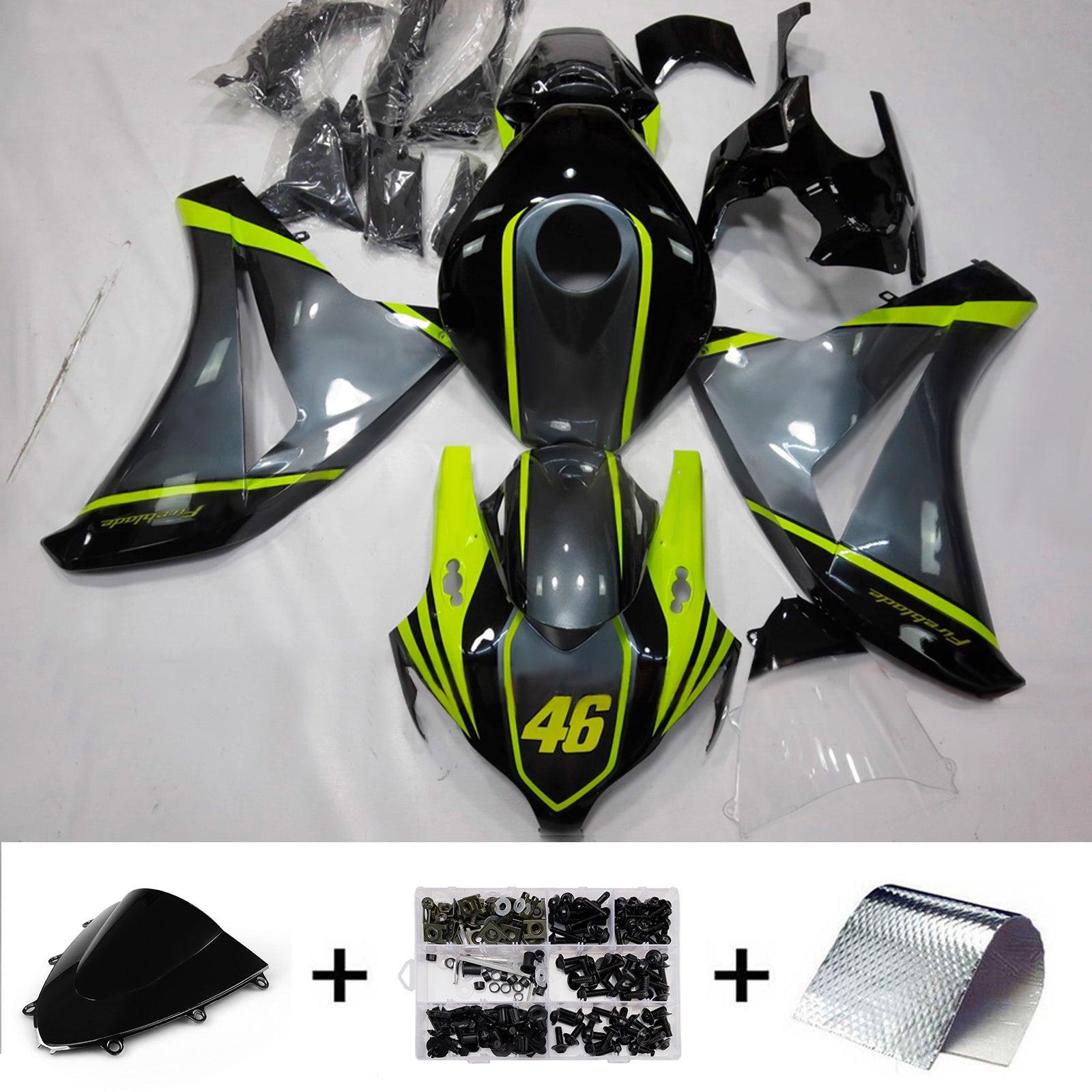 Injection Fairing Kit Bodywork Plastic ABS For Honda CBR1000RR 2008-2011