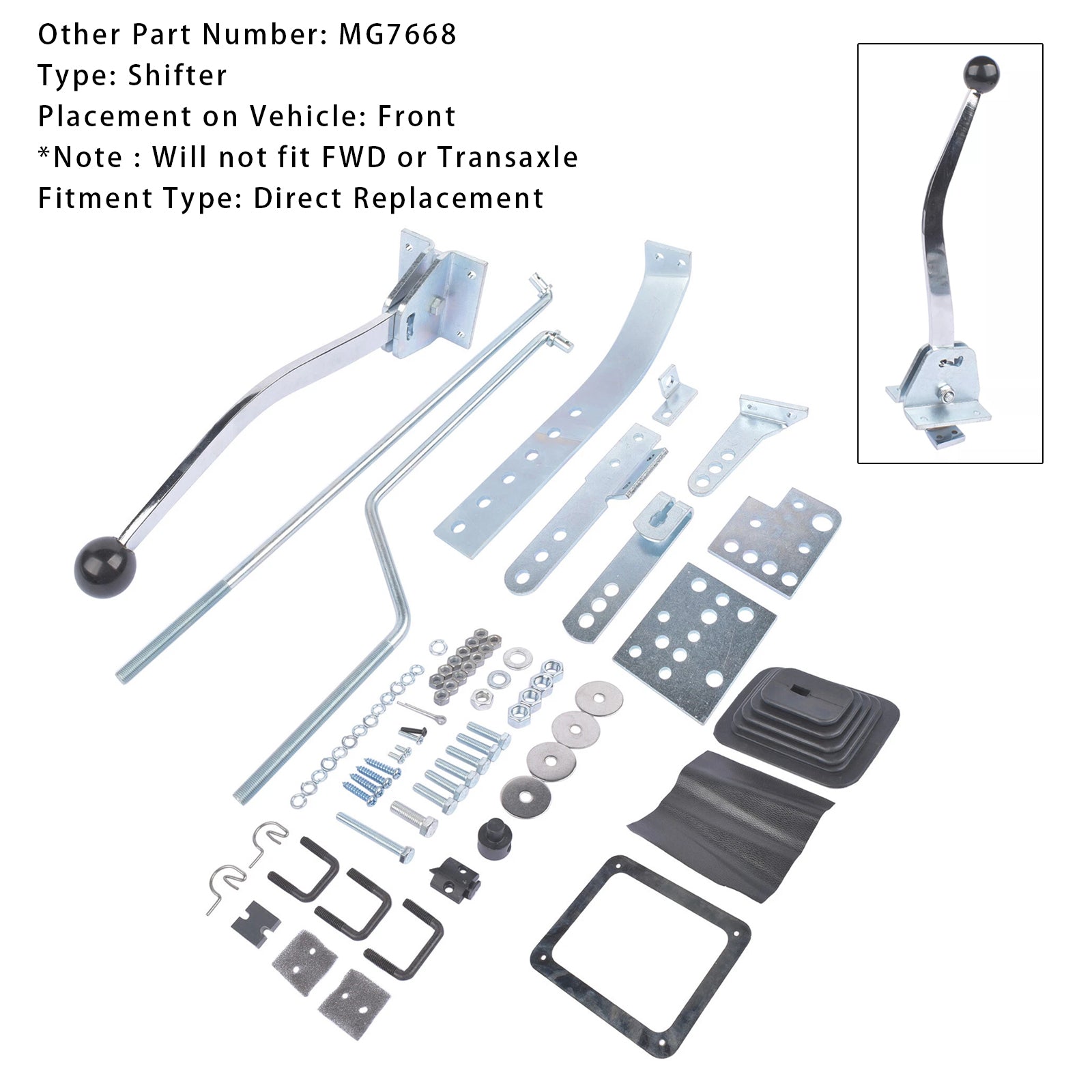 7668 Universal Automatic Floor Shifter Conversion Kit For C4 C6 350 400 5.0 5.7