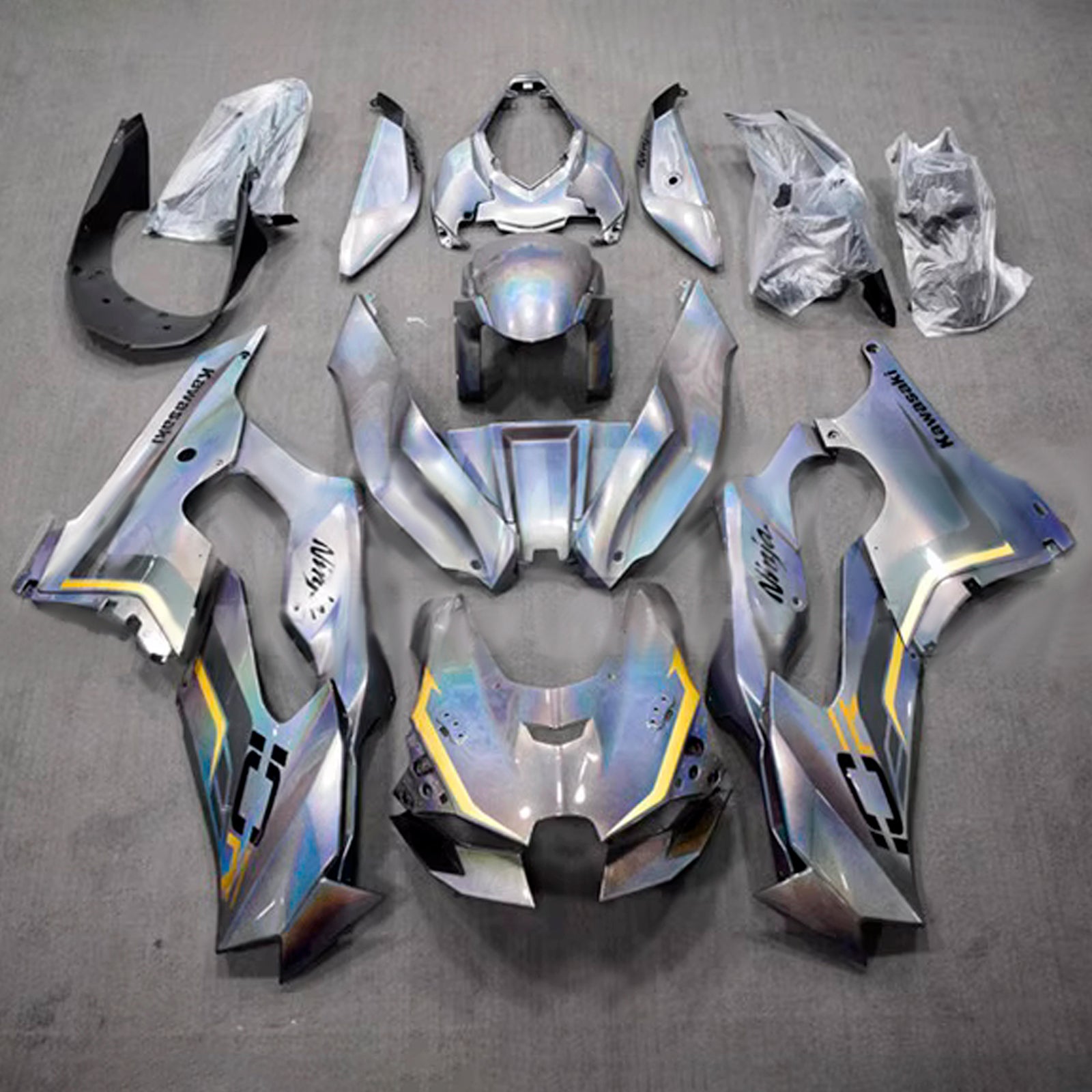 Kit carenatura iniezione Carrozzeria ABS adatto per Kawasaki ZX-10R ZX-10RR 2021-2025