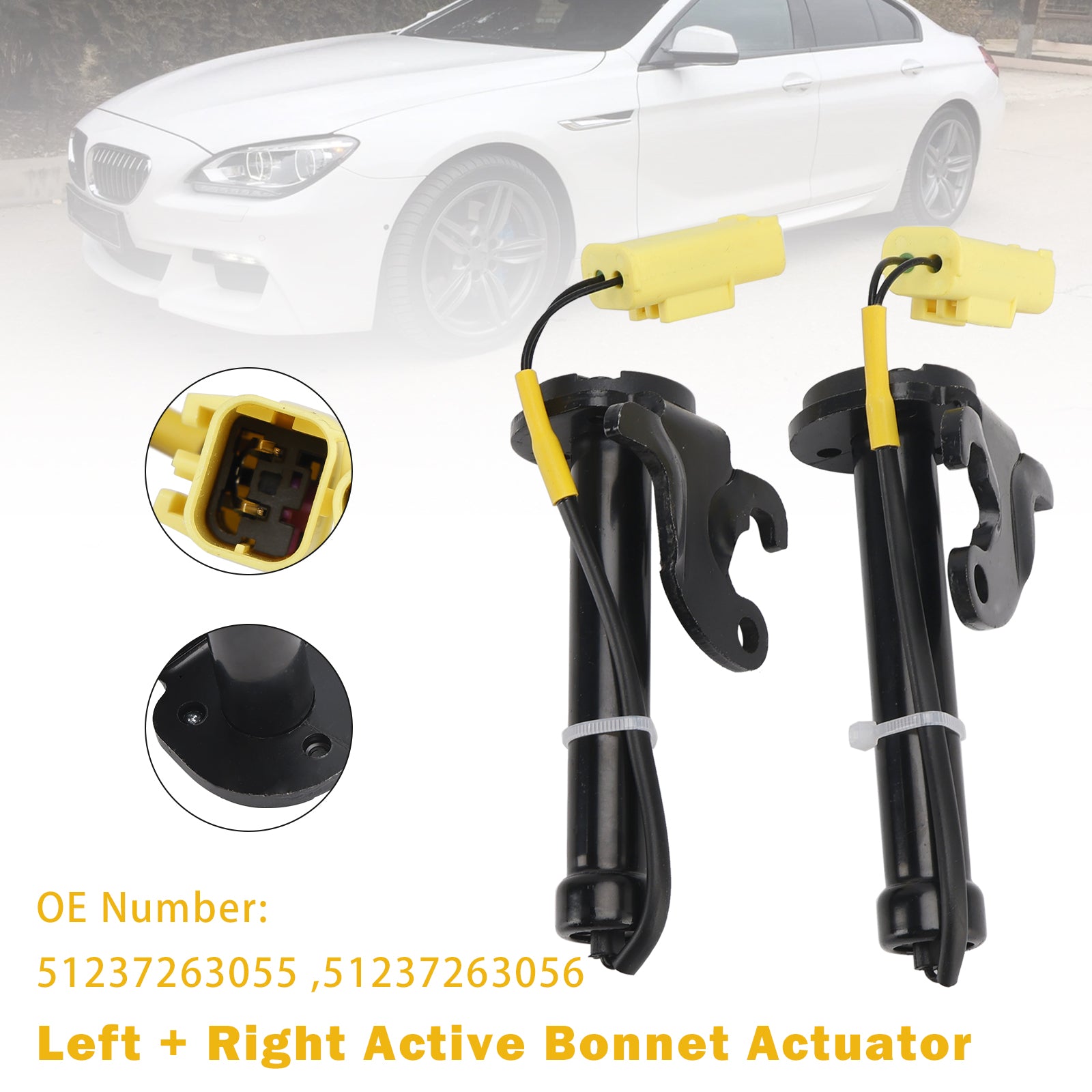 2x Actieve Motorkapactuator 51237263055 51237263056 Voor BMW 5 6 7 Serie F10/F11