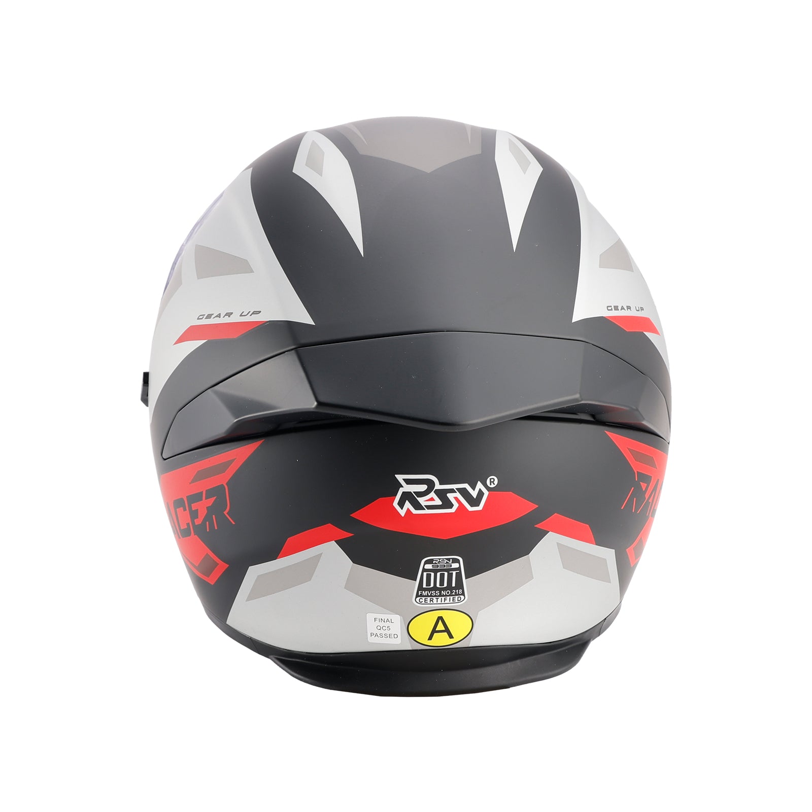 DOT Motorcycle Helmet Adult Street Full Face Red Black