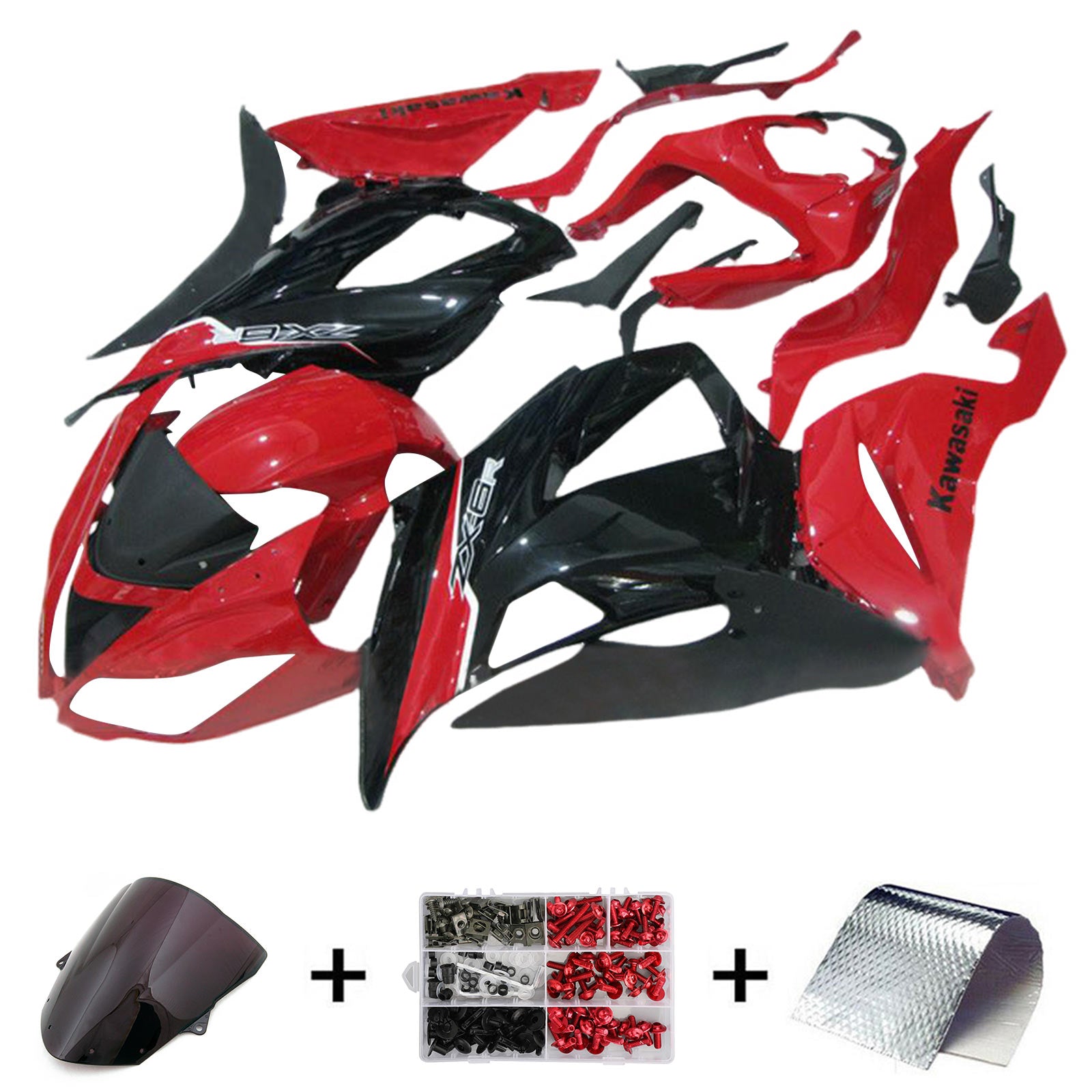 2013-2018 Kawasaki ZX6R 636 Injection Fairing Kit Bodywork Plastic ABS