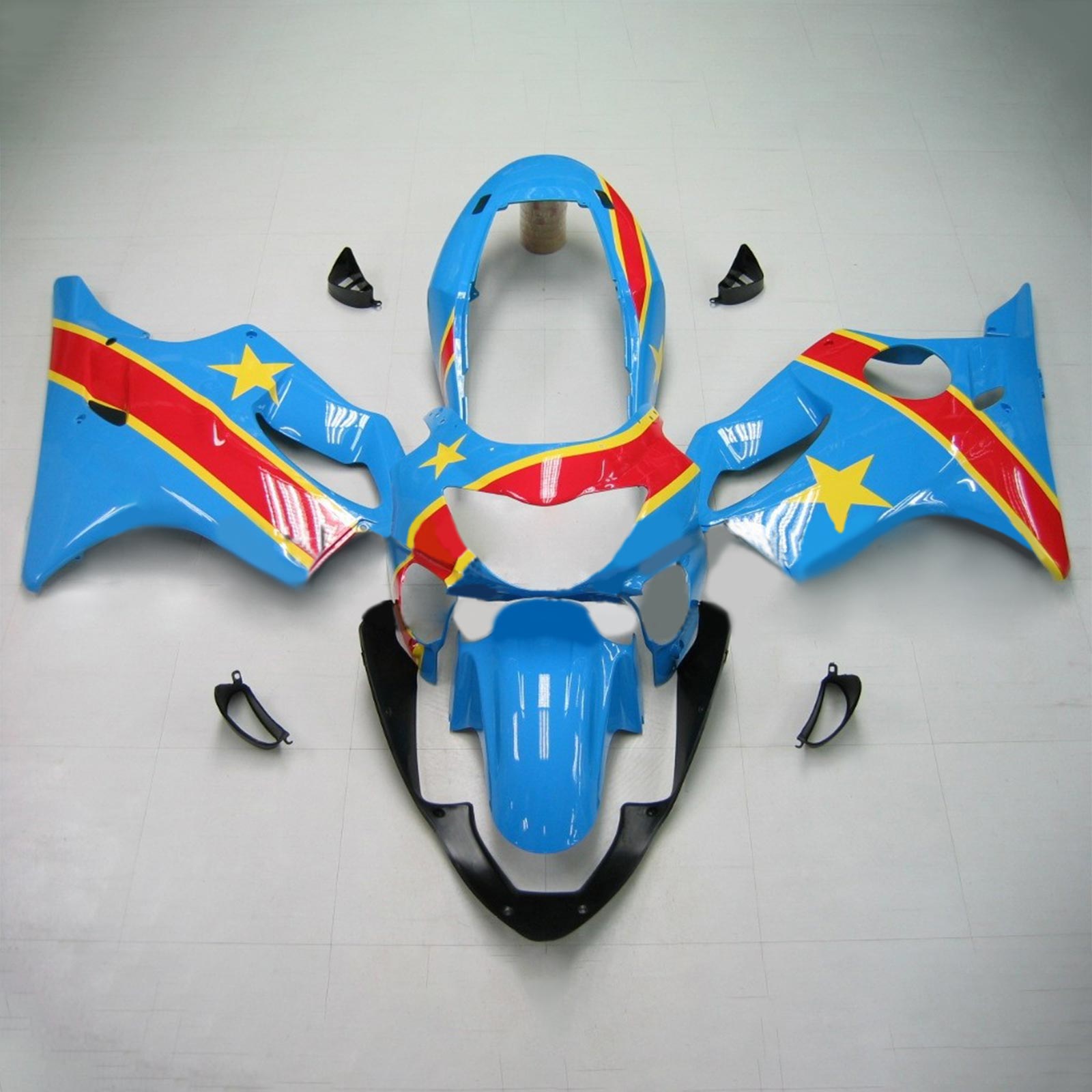 1999-2000 Honda CBR600F4 Kit de carénage injection d'amotopart Bodywork Plastic Abs # 120