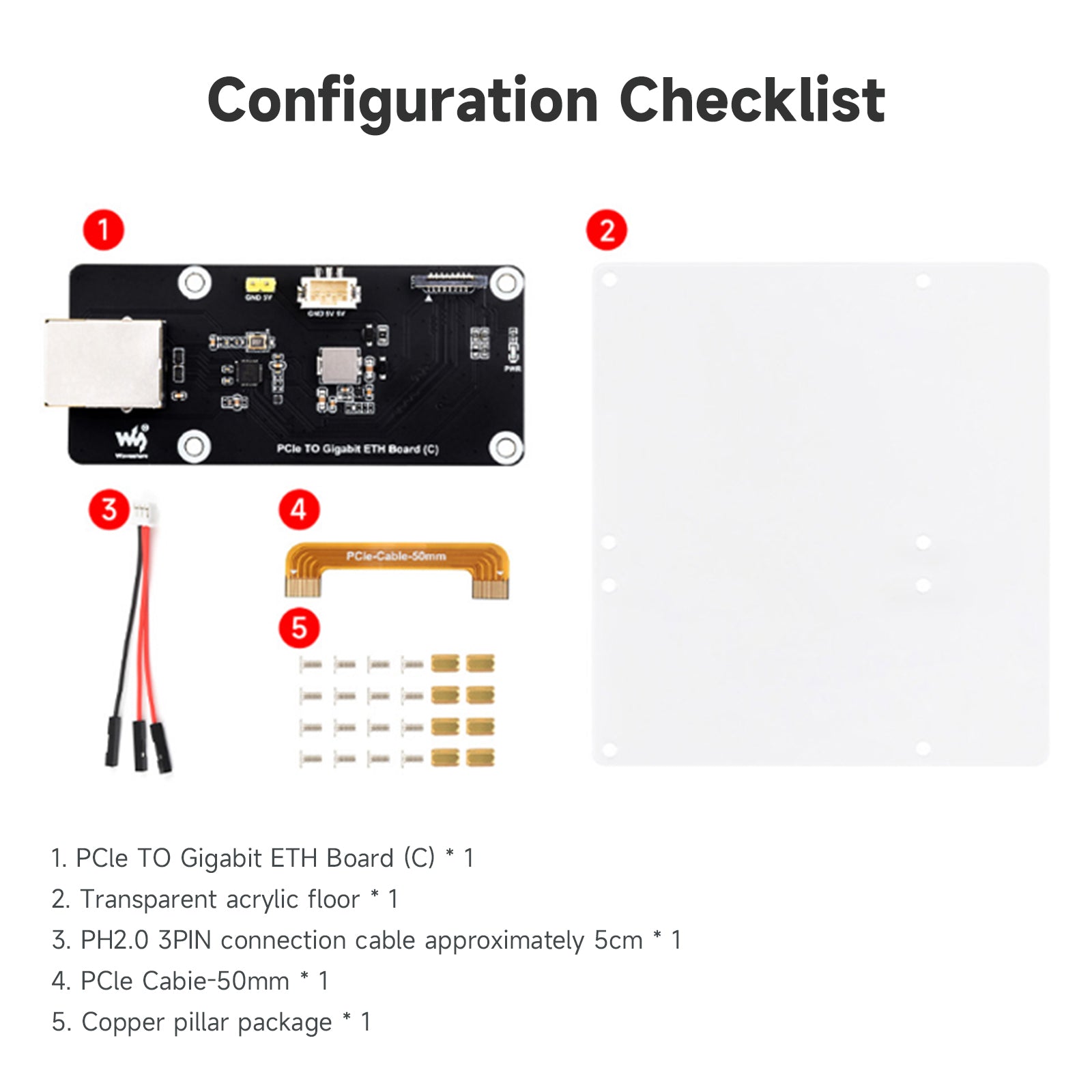 Raspberry Pi5 5B PCIe to Gigabit Ethernet Port Adapter Board OS Driver-Free