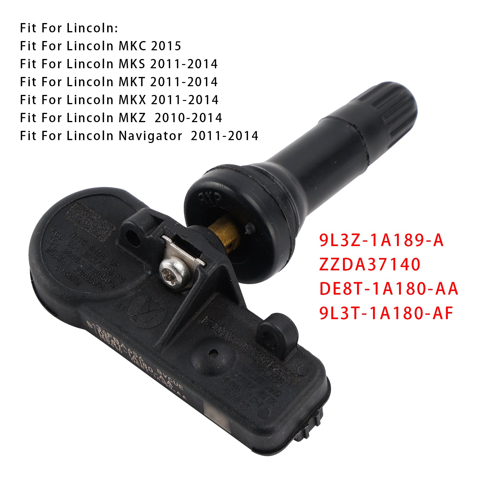 1x senzor tlaku TPMS pre Ford Focus Fiesta C-Max Transit DE8T1A180AA