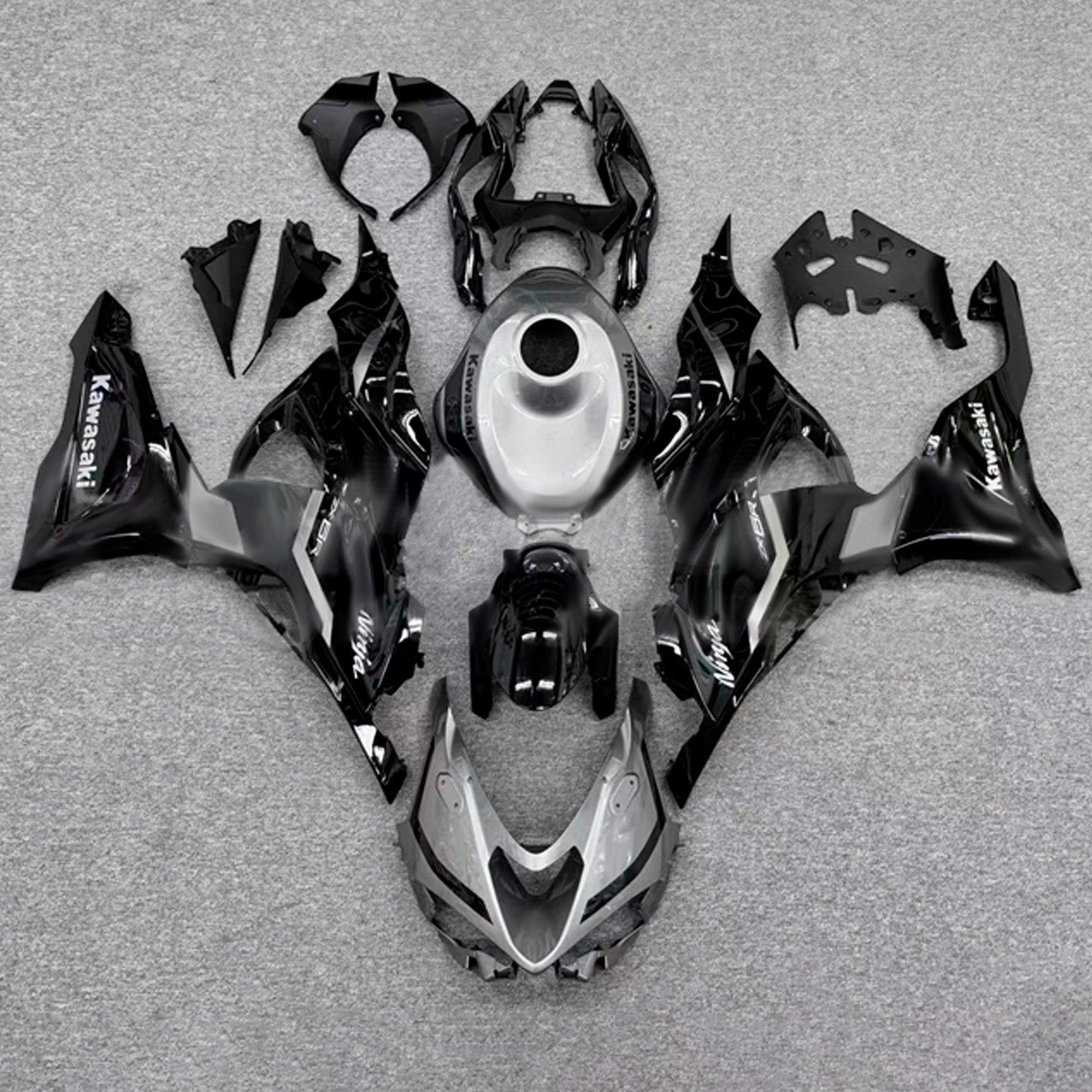 Kit carenatura iniezione carrozzeria in plastica ABS adatta per Kawasaki ZX-6R 2024-2025
