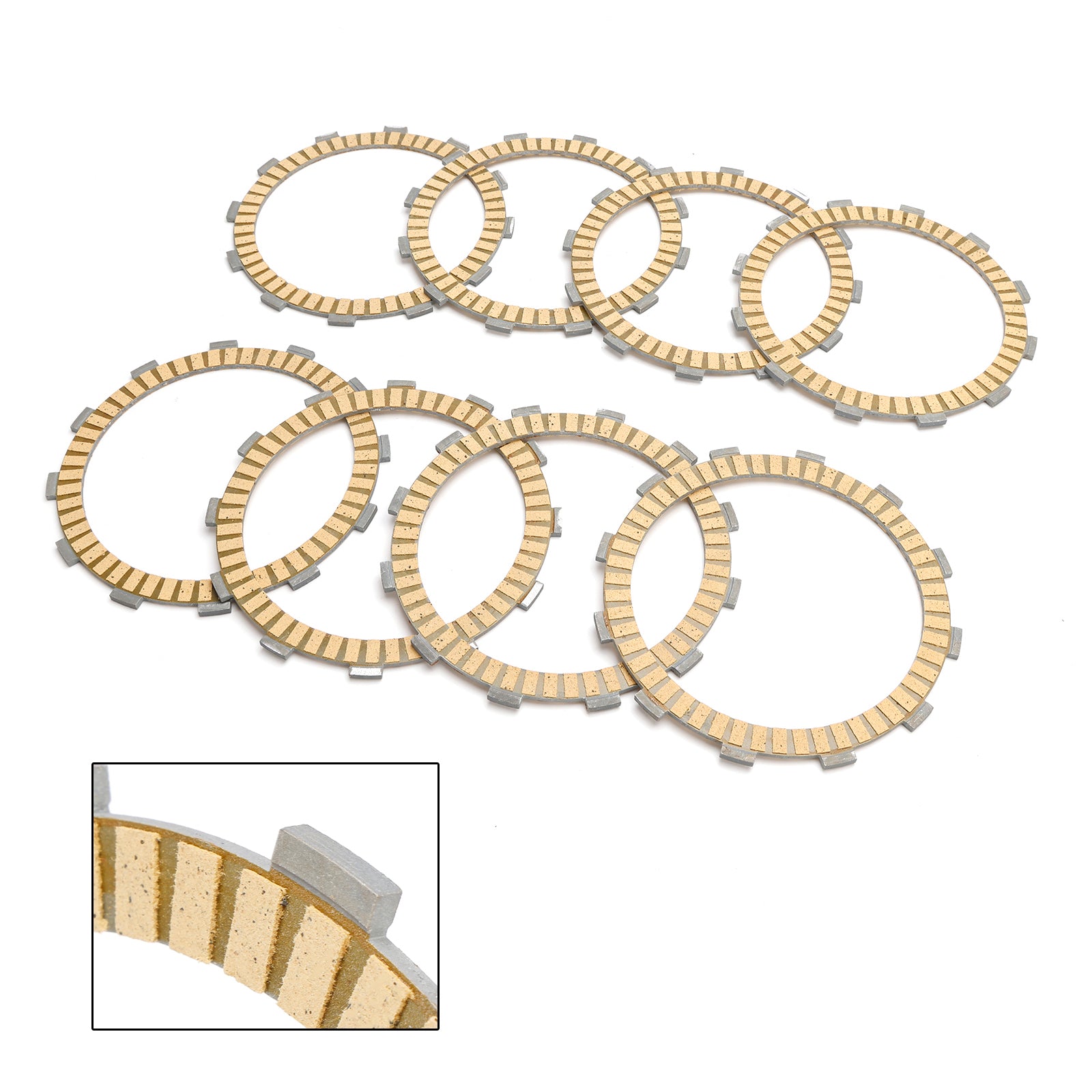 Koppelingsfrictieplaatset geschikt voor Honda VTX1300 2003-2009 VTX1800 2002-2008