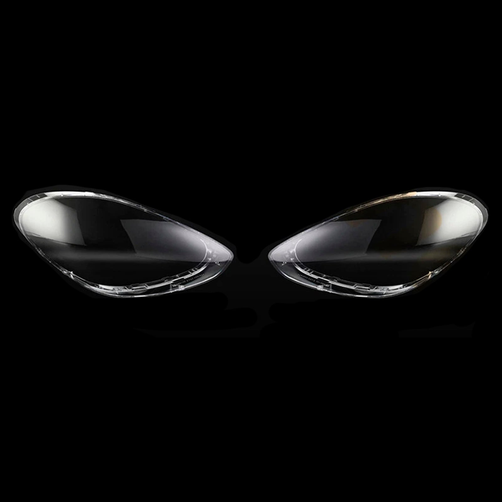 2017-2020 Porsche Panamera 2PCS Front-frontlys Linsedeksel Shell Clear