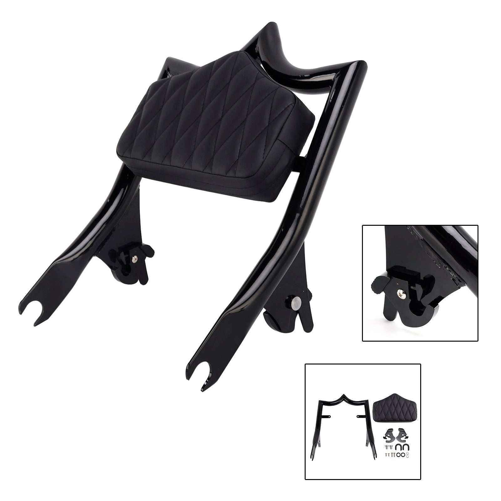 Passenger Sissy Bar Backrest for Road King FLHR 2009-2023 CVO Road Glide FLTRXSE 2018-2019
