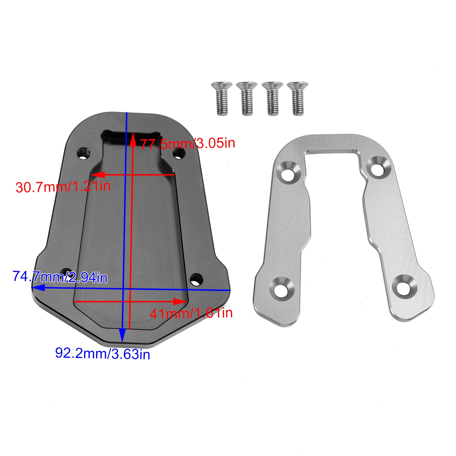 Support de plaque d'agrandissement de béquille HONDA CRF300L 2021 – 2023