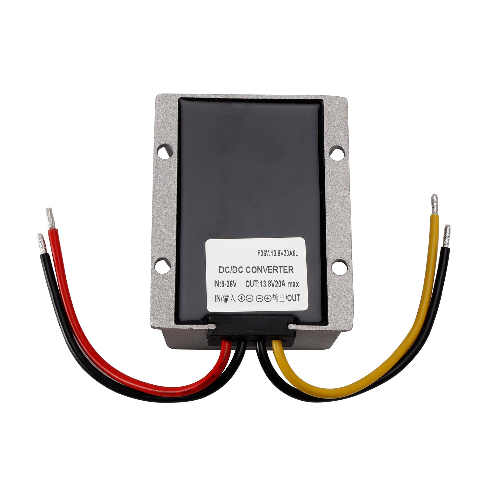 DC 9-36V converter naar DC 13,8V 20A Boost Buck voedingsmodule spanningsregelaar