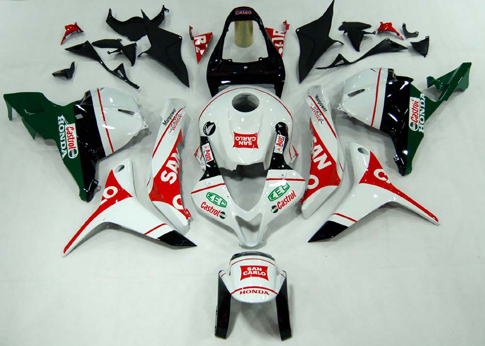 2009-2012 Honda CBR 600 RR Carénages Amotopart Carénage personnalisé San Carlo Racing multicolore