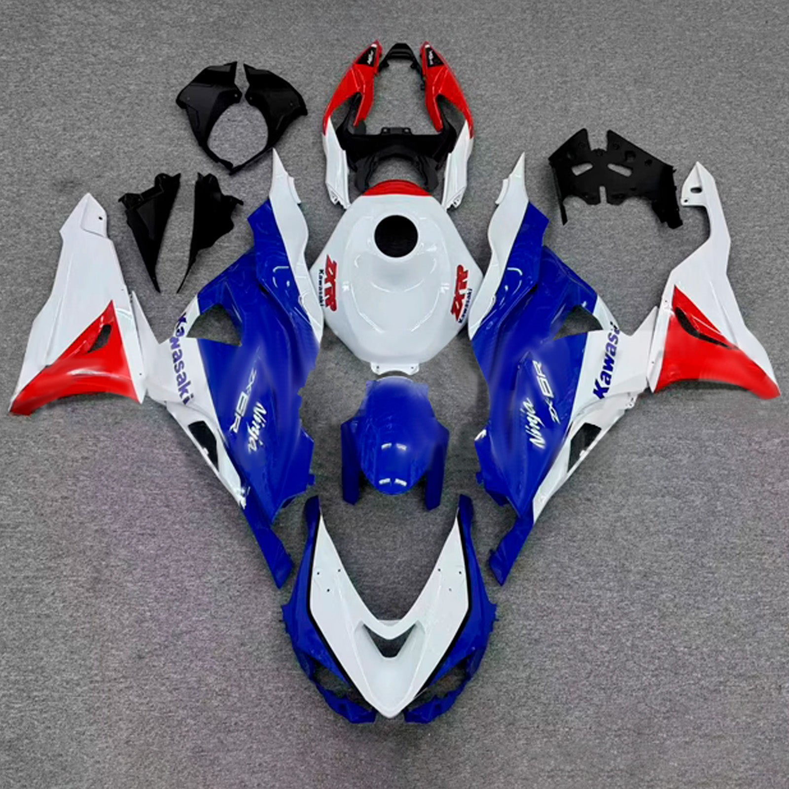 Kit carenatura iniezione carrozzeria in plastica ABS adatta per Kawasaki ZX-6R 2024-2025