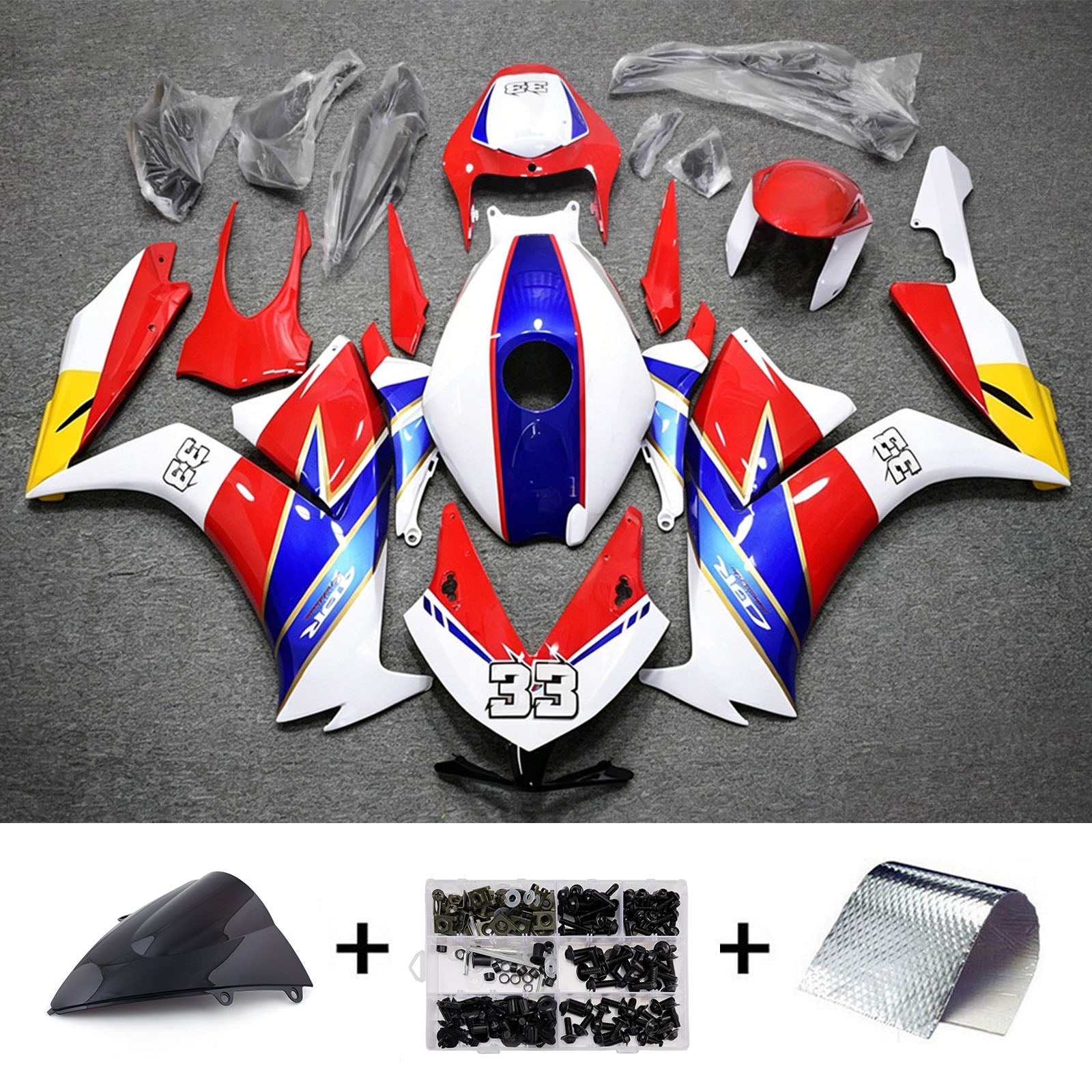 Injection Fairing Kit Bodywork Plastic ABS For Honda CBR1000RR 2012-2016