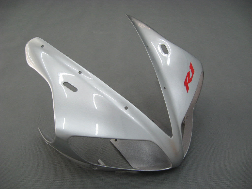 2002-2003 Yamaha YZF-R1 Silver Black Racing Fairings Generisk