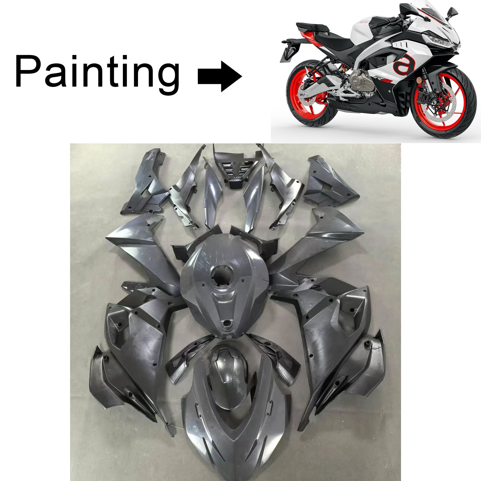 Kit de carénage d'injection Aprilia RS 457 RS457 2024-2025