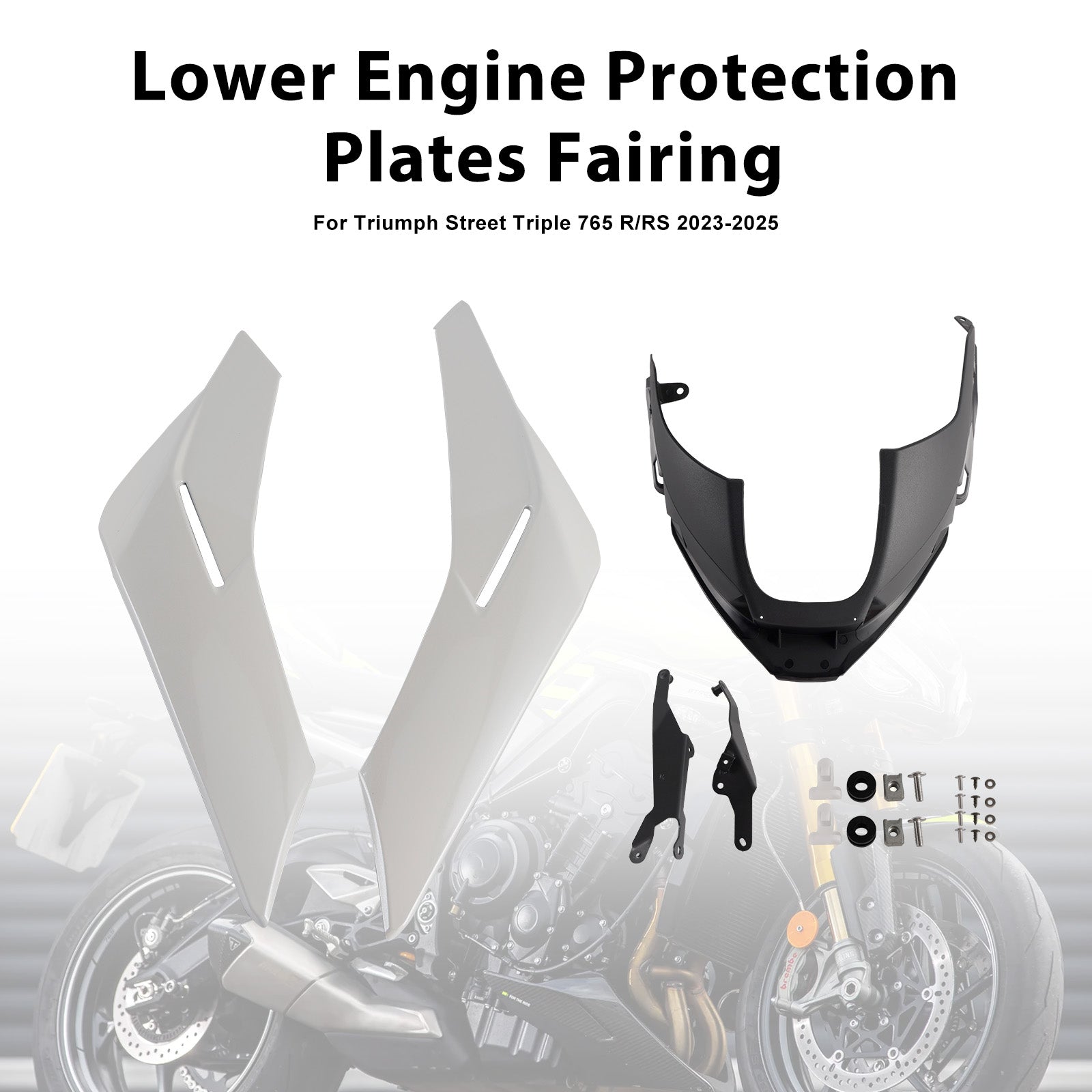 2023-2025 Street Triple 765 R/RS Engine Lower Belly Pan Panels Guard Fairing