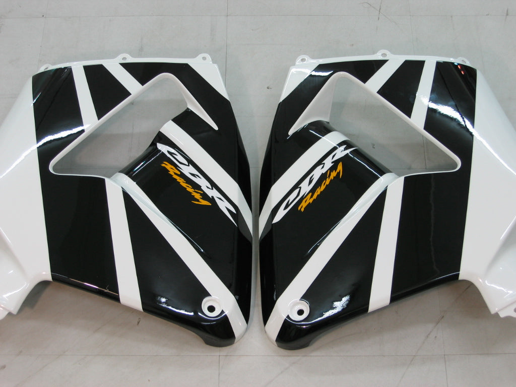 2005-2006 Honda CBR 600 RR White & Black CBR Racing Fairings Generic