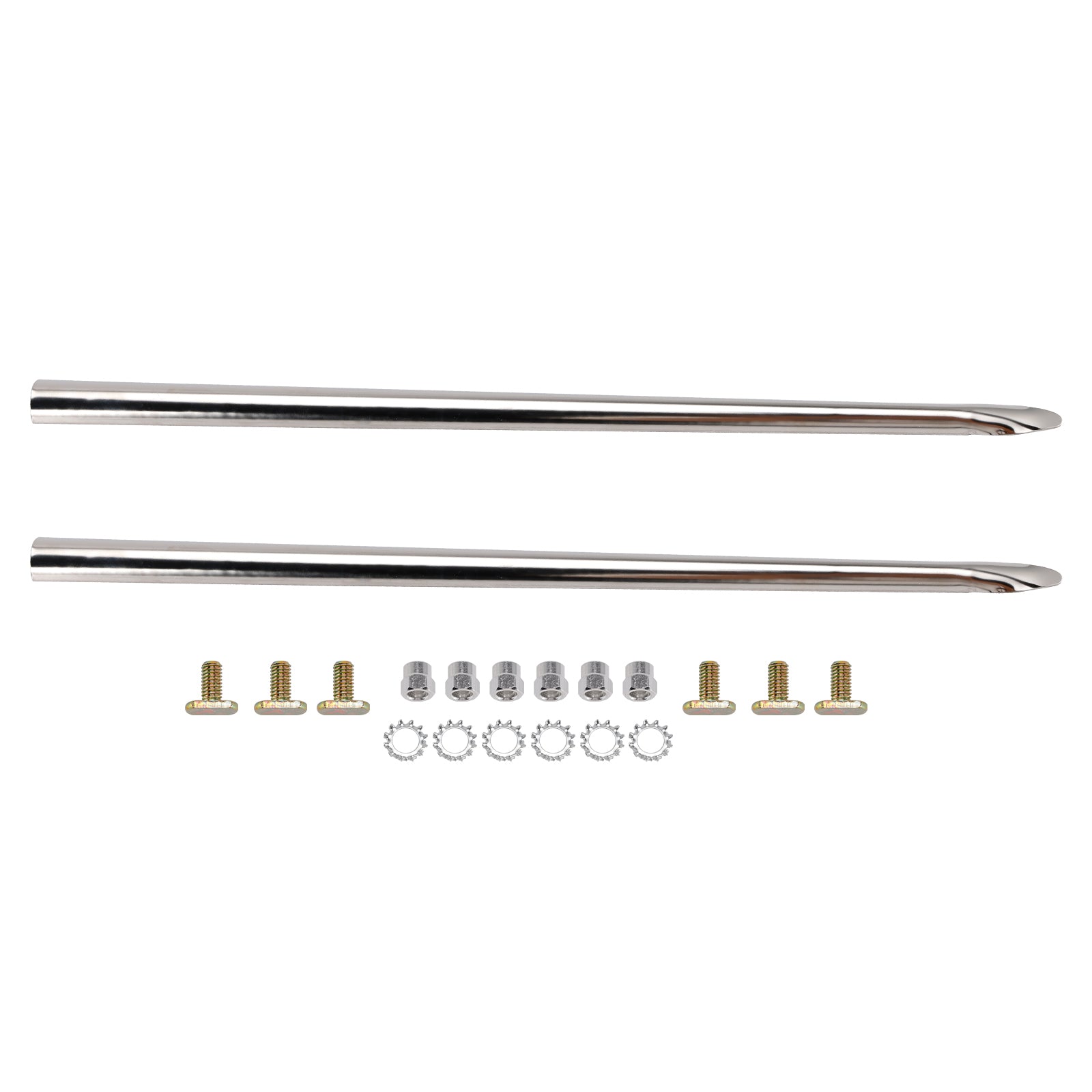Garniture de lances de garde-boue avant adaptée pour Touring Road King 1982-23 Softail 86-17