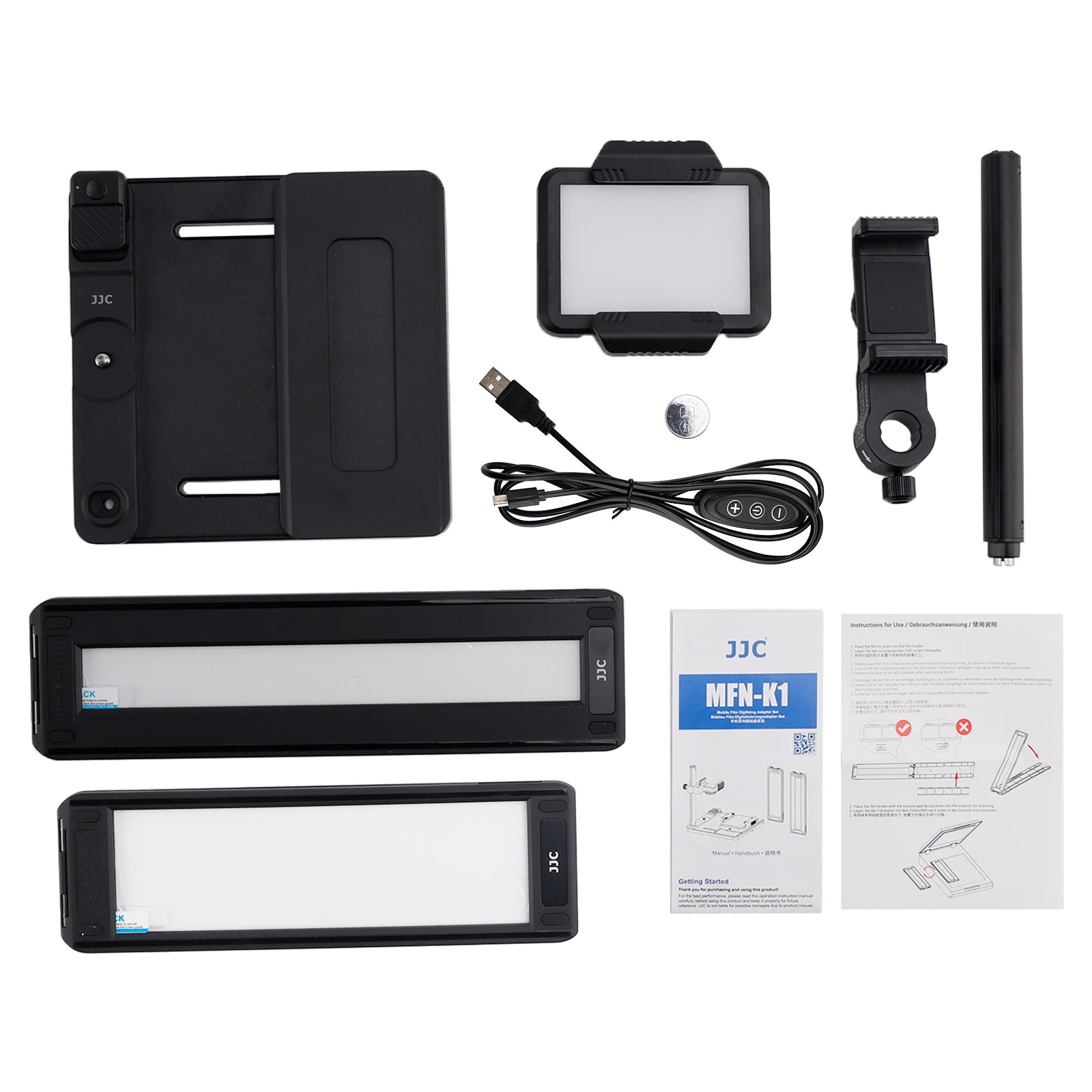 JJC Mobile Negative Film Scanner 35mm 120 Film Scanner Set Scan Old Photo to JPG